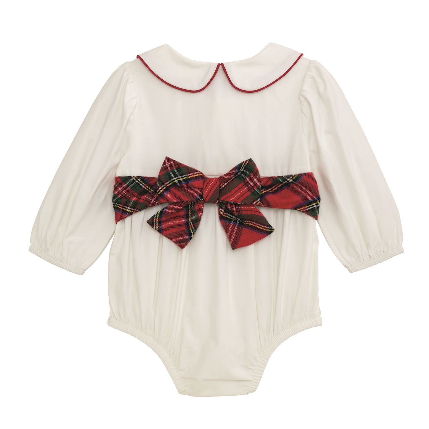 Mud Pie Christmas Tartan Bow Bubble-MUD PIE-Little Giant Kidz