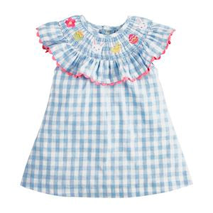 Mudpie Smocked Plaid Christmas Dress