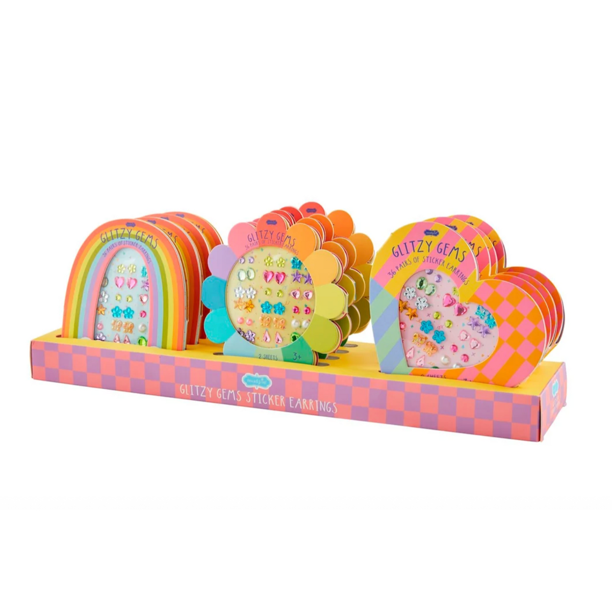 Mud Pie Glitzy Gems Stick-On Earrings-MUD PIE-Little Giant Kidz
