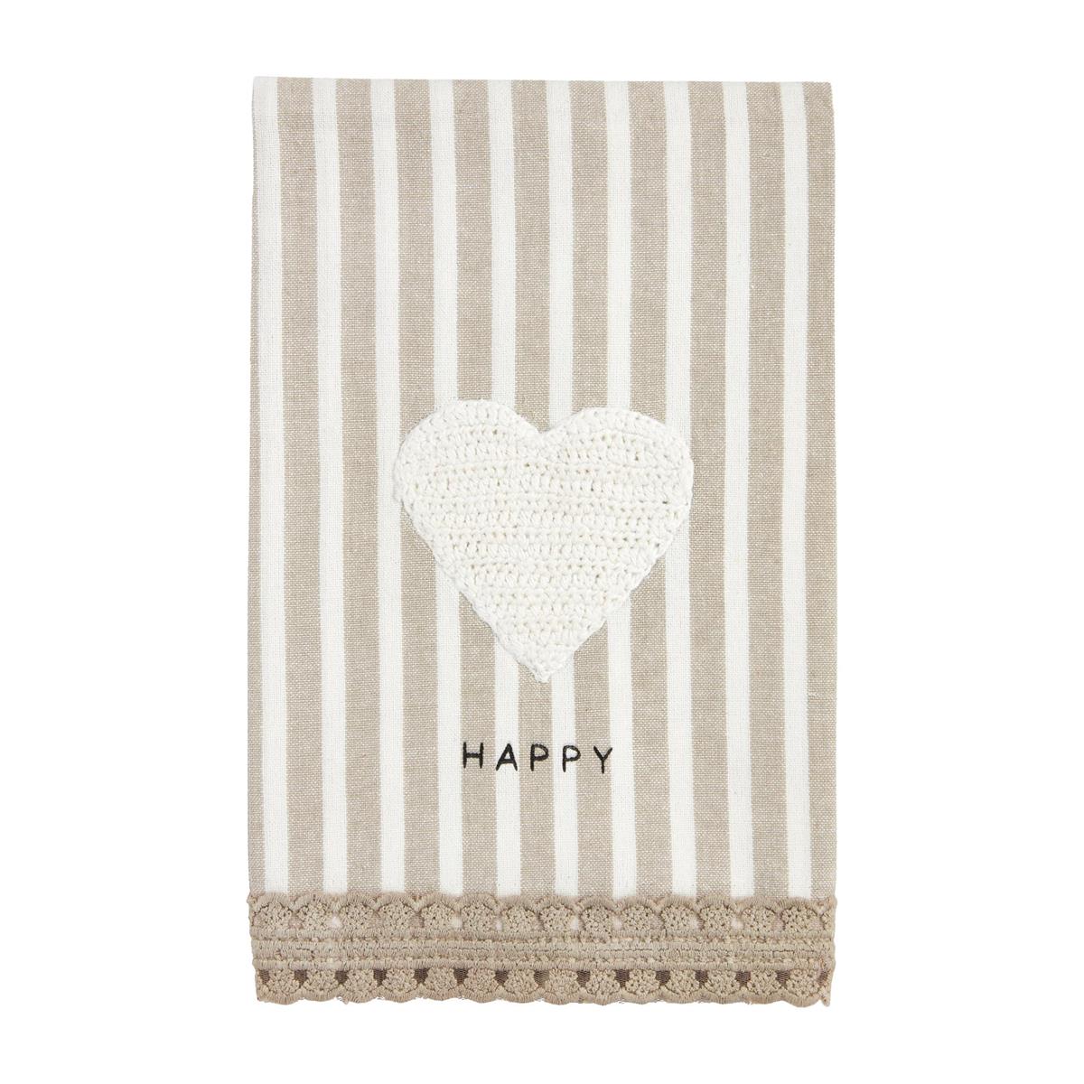 Mud Pie Happy Home Crochet Hand Towels-MUD PIE-Little Giant Kidz