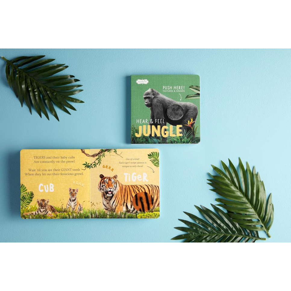 Mud Pie Hear & Feel Jungle Board Book-MUD PIE-Little Giant Kidz