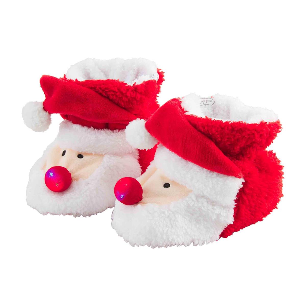 Mud Pie Light Up Holiday Slippers-MUD PIE-Little Giant Kidz