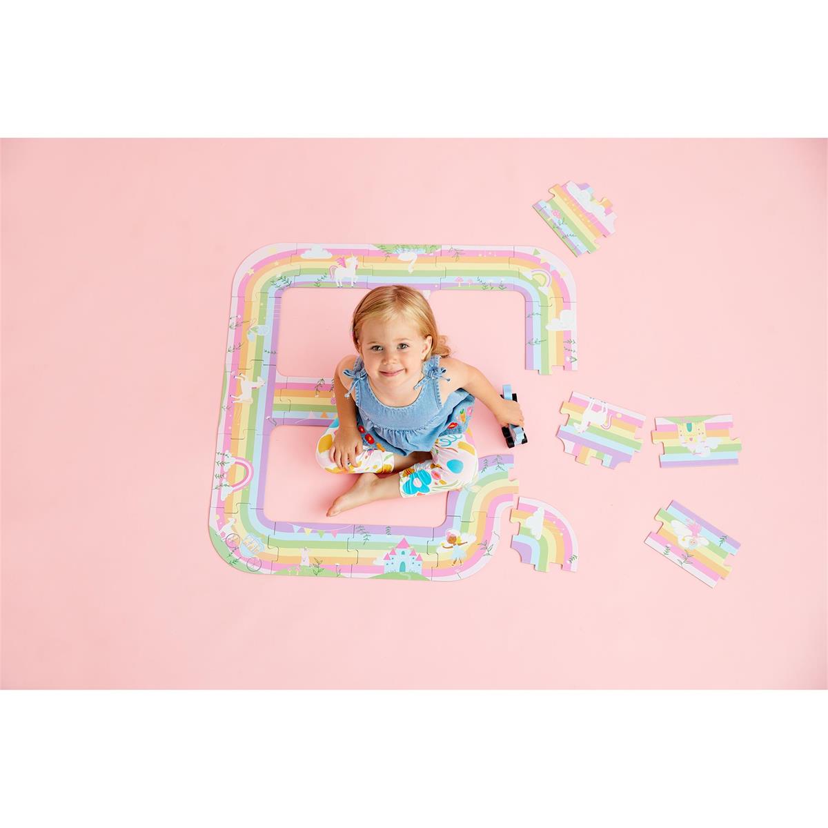 Mud Pie Magic Rainbow Track Floor Puzzle-MUD PIE-Little Giant Kidz