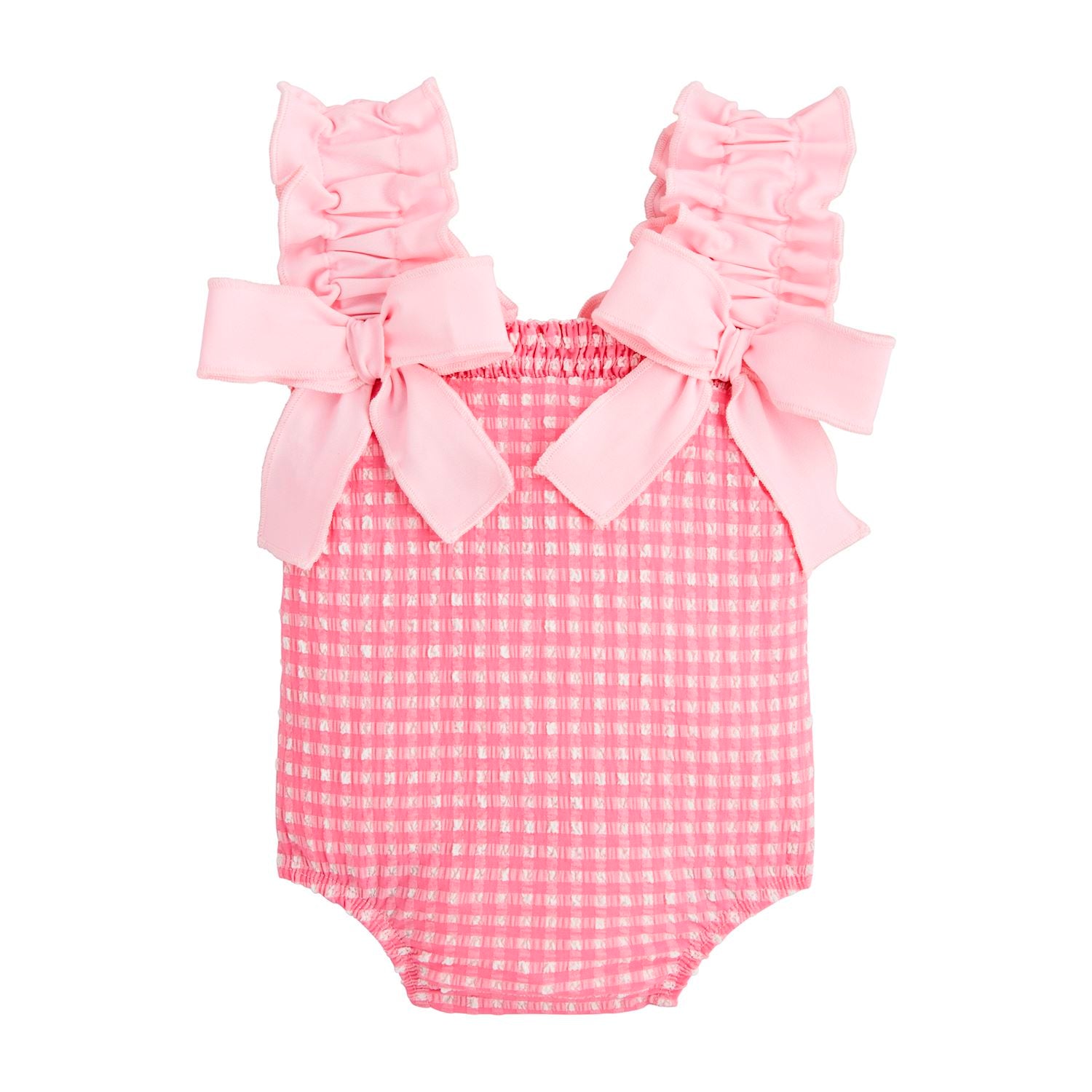 Mud Pie Pink Check Swimsuit-MUD PIE-Little Giant Kidz