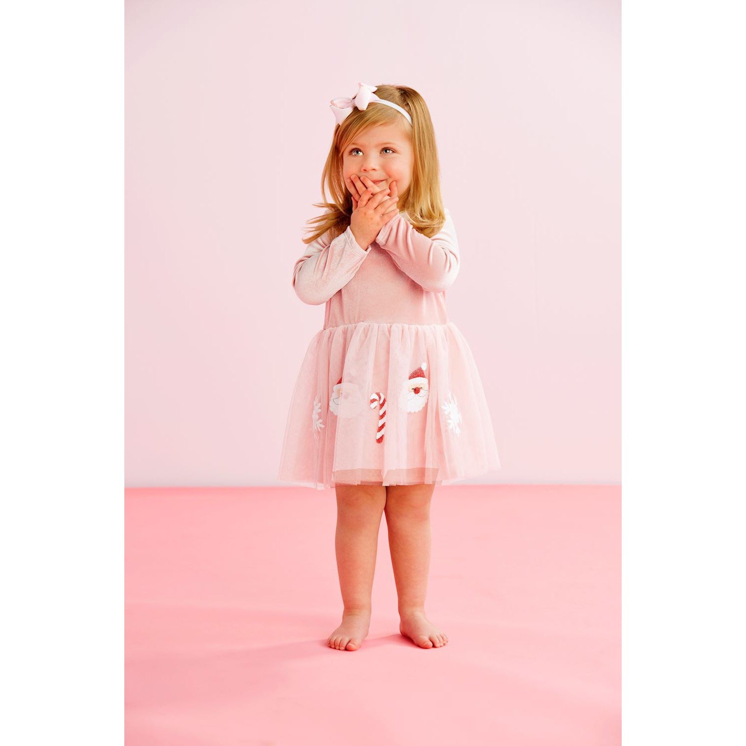 Mud Pie Pink Christmas Sequin Tutu Dress-MUD PIE-Little Giant Kidz