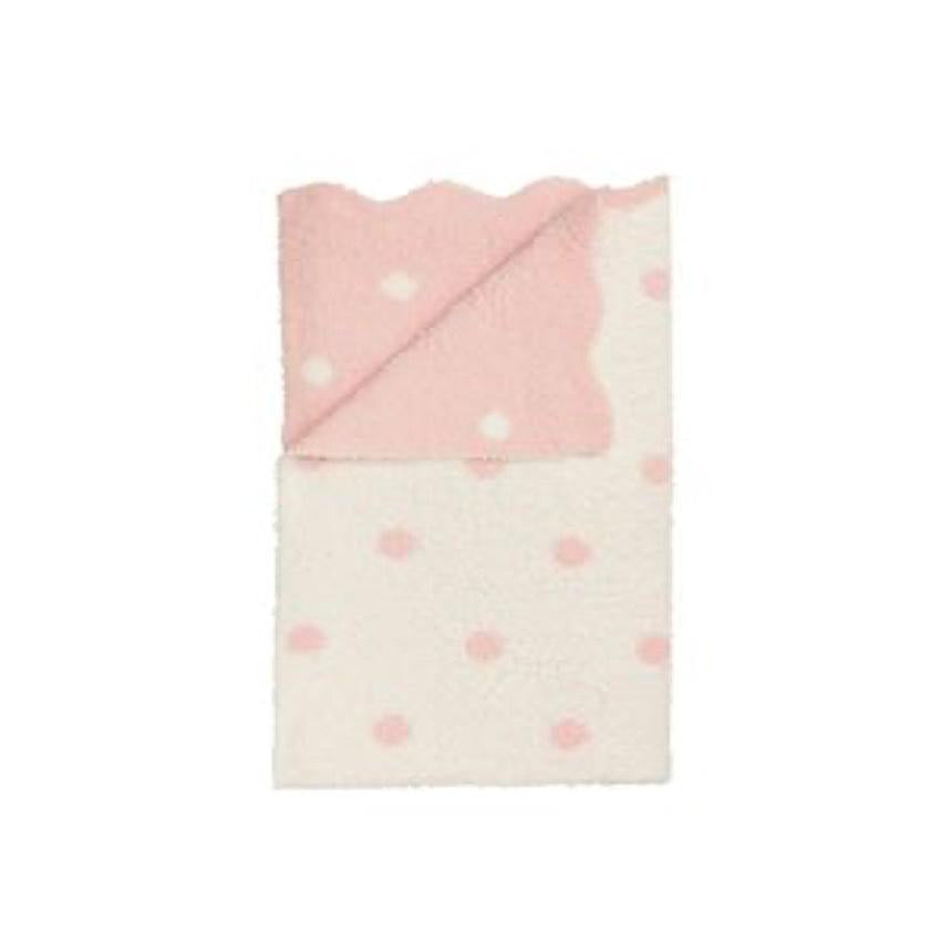 Mud Pie Pink Dot Chenille Blanket-MUD PIE-Little Giant Kidz