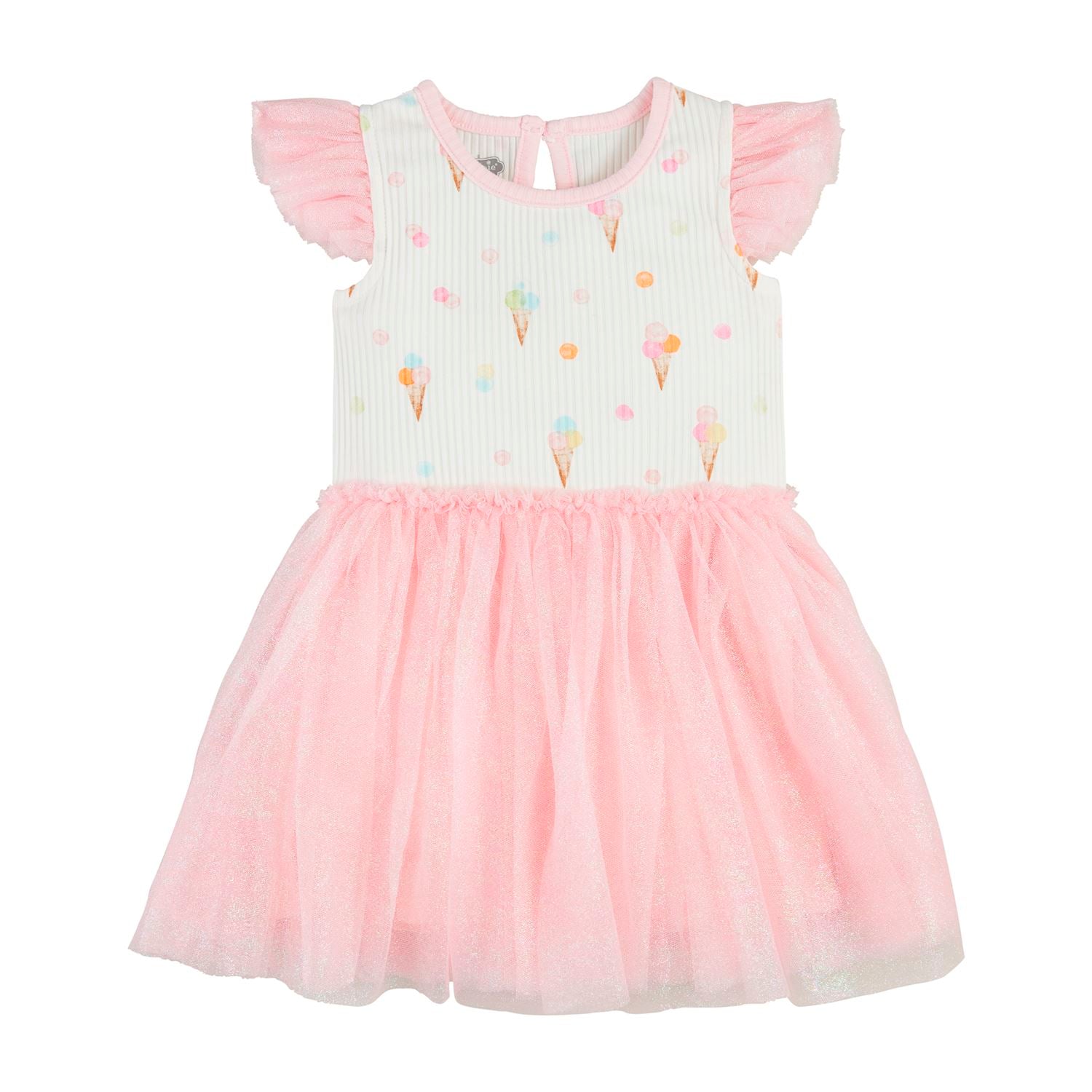 Mud Pie Pink Ice Cream Tutu Dress Small (12-18M) Mud Pie Pink Ice Cream Tutu Dress Small (12-18M)