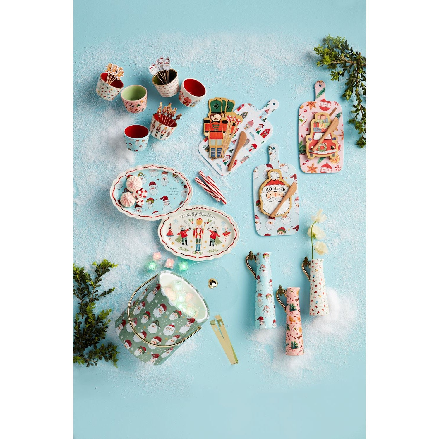 Mud Pie Santa Plate - We Wish You A Merry Christmas-MUD PIE-Little Giant Kidz