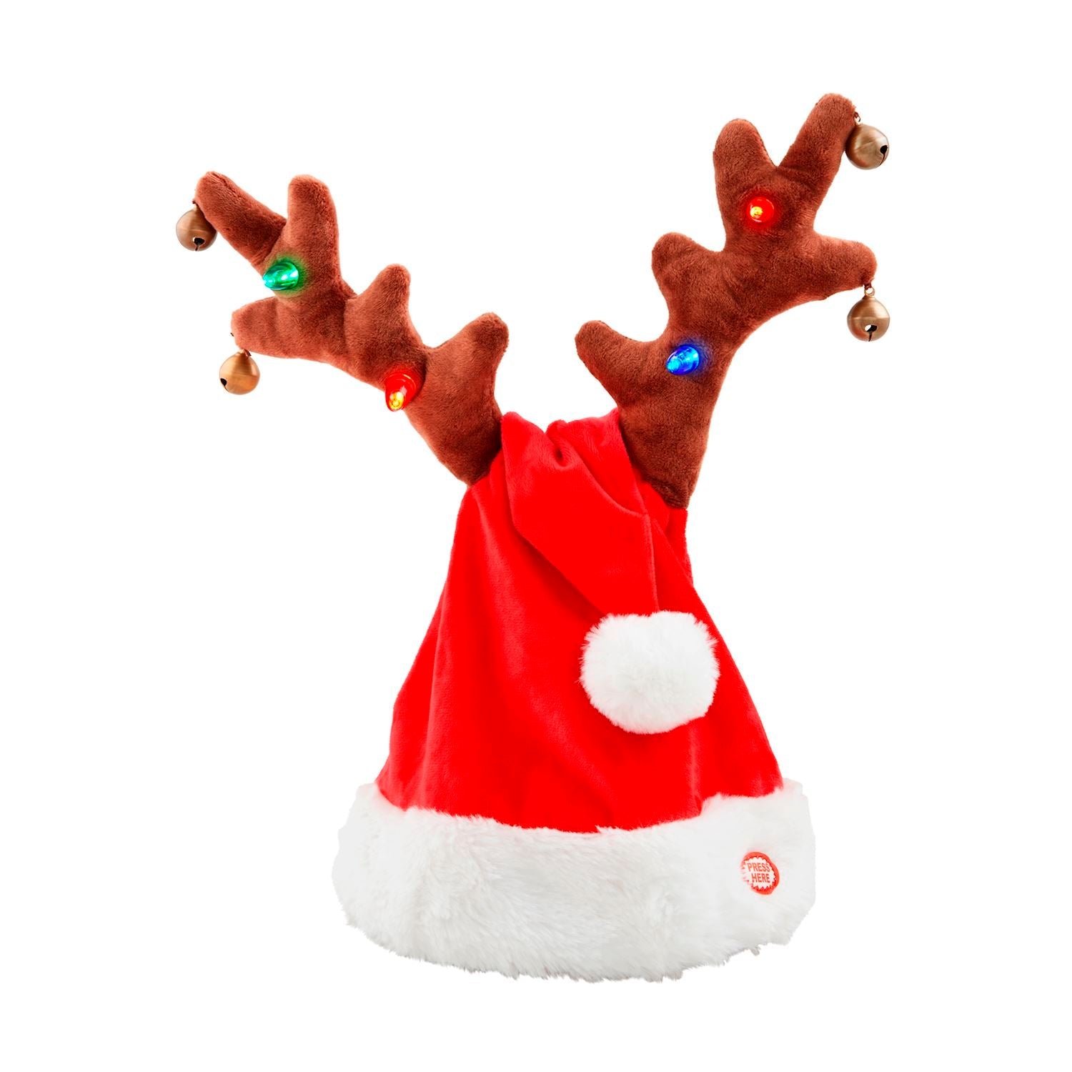 Mud Pie Singing Santa Deer Hat-MUD PIE-Little Giant Kidz