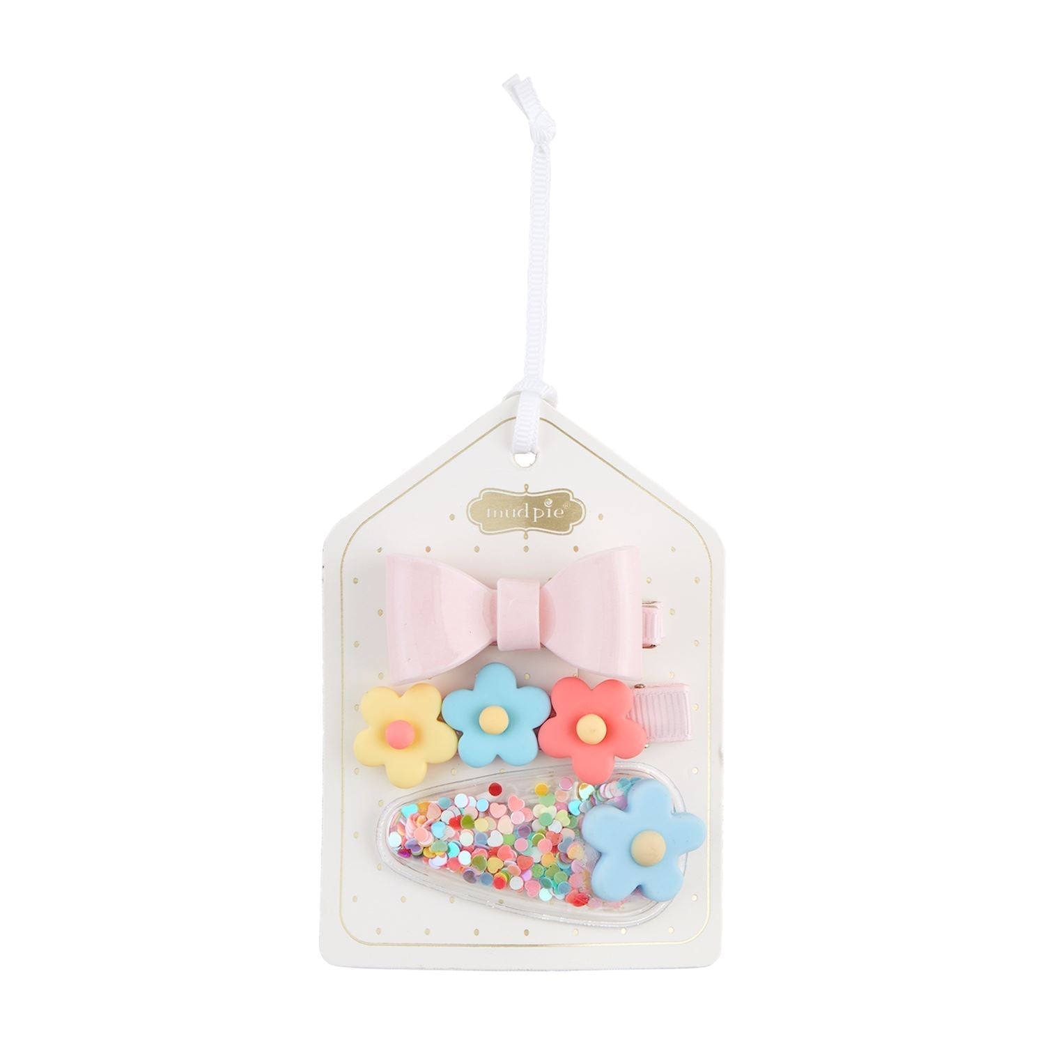 Mud Pie Spring Bow Hair Clip Set-MUD PIE-Little Giant Kidz