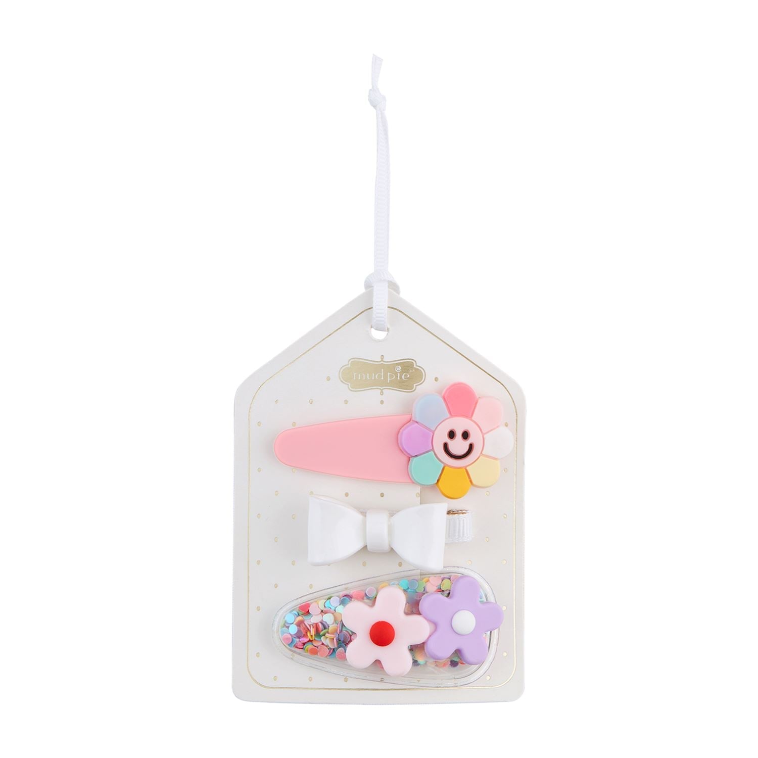 Mud Pie Spring Bow Hair Clip Set-MUD PIE-Little Giant Kidz