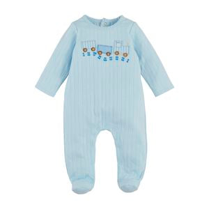 Mud Pie Train Pointelle Sleeper-MUD PIE-Little Giant Kidz