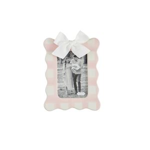 Mud Pie Vertical Pink Bow Picture Frame-MUD PIE-Little Giant Kidz