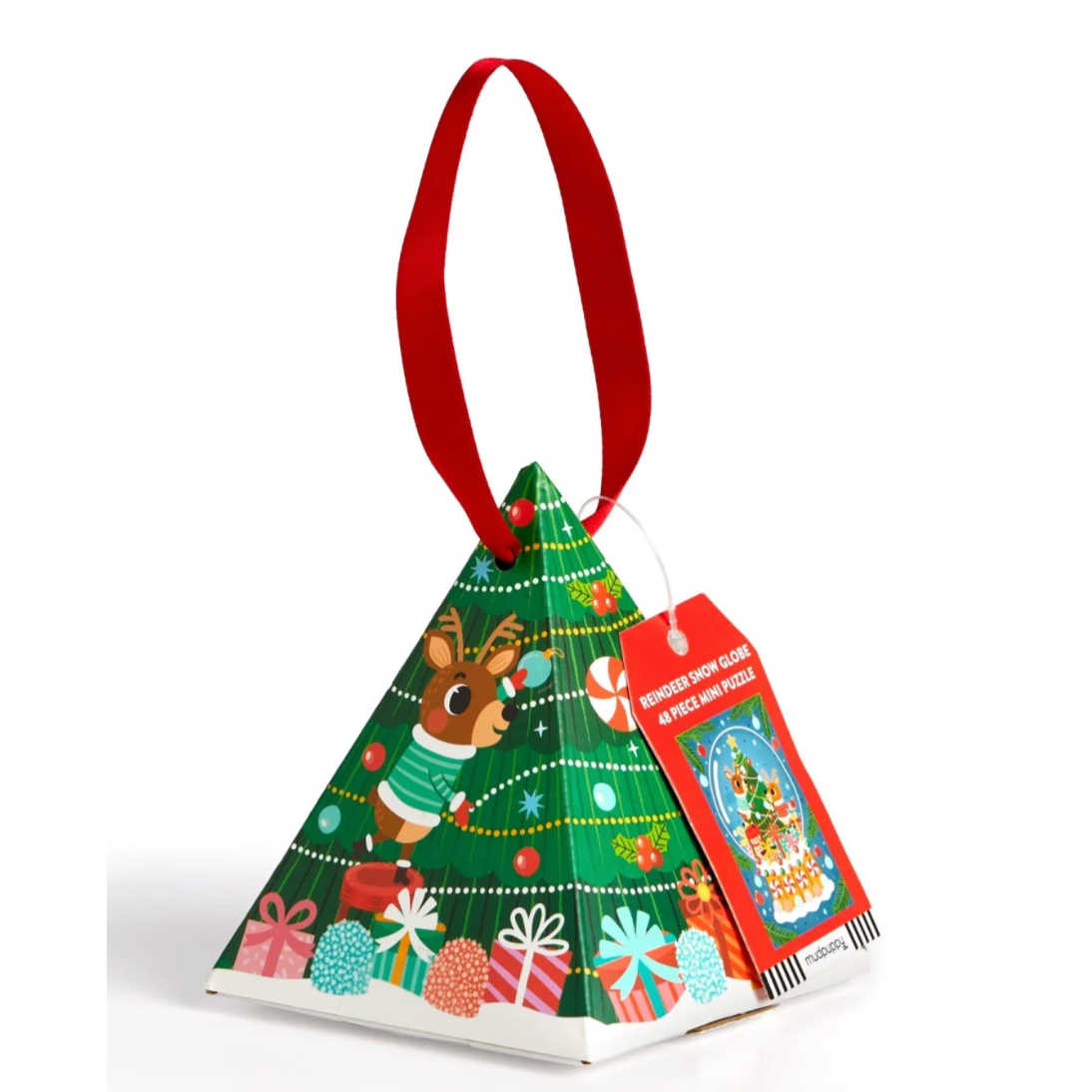 Mudpuppy Reindeer Snow Globe Mini Puzzle-MUDPUPPY-Little Giant Kidz