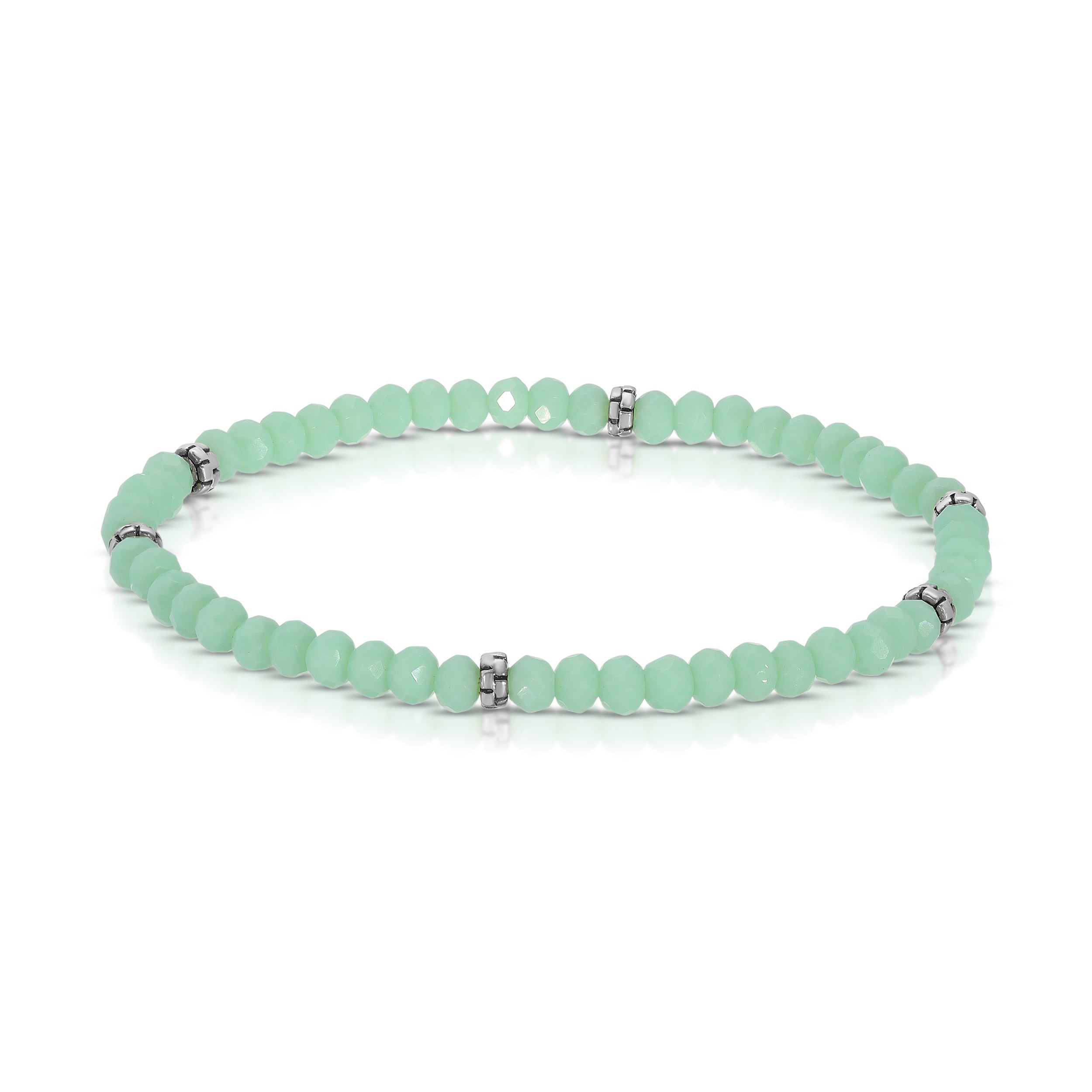My FUN Colors Mini Crystal Bracelet Sea Mist Crystal / Silver Accent-My FUN Colors-Little Giant Kidz
