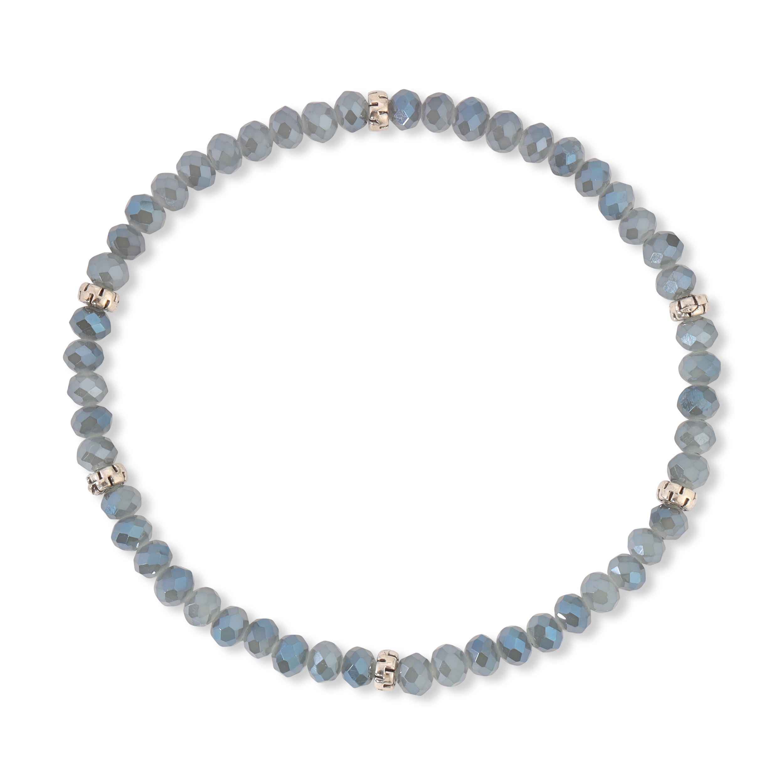 My FUN Colors Mini Crystal Bracelet Slate AB Crystal / Silver Accent-My FUN Colors-Little Giant Kidz