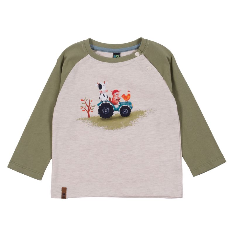 NANÖ Long Sleeve T-shirt- Olive-NORUK-Little Giant Kidz