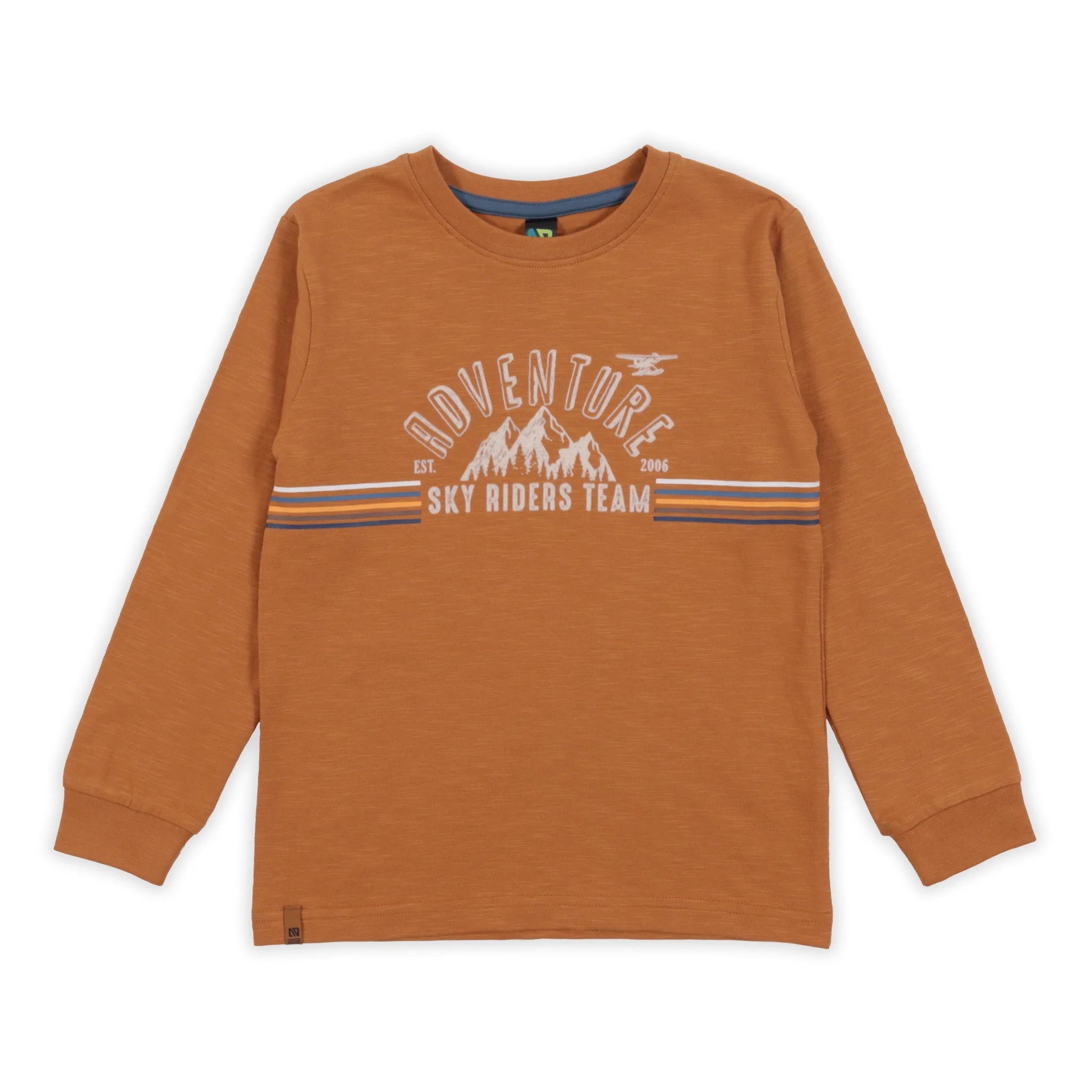 NANÖ Mustard Adventure Long Sleeve Tee-NORUK-Little Giant Kidz