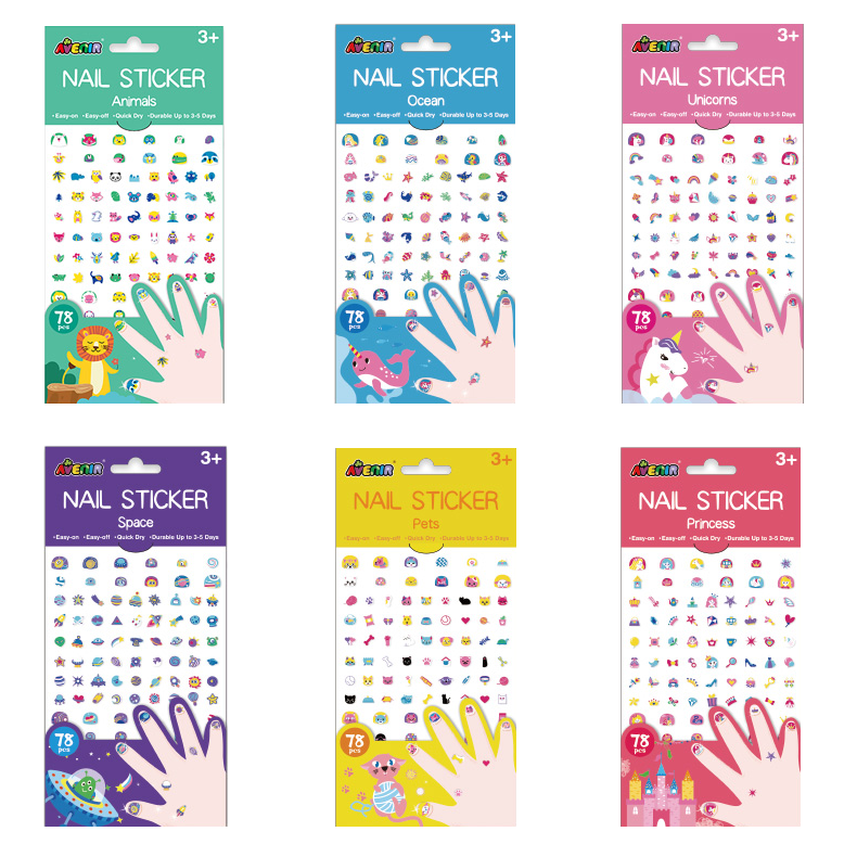 Nail Stickers - 78 Pieces by Avenir-DAM Good Ideas-Little Giant Kidz