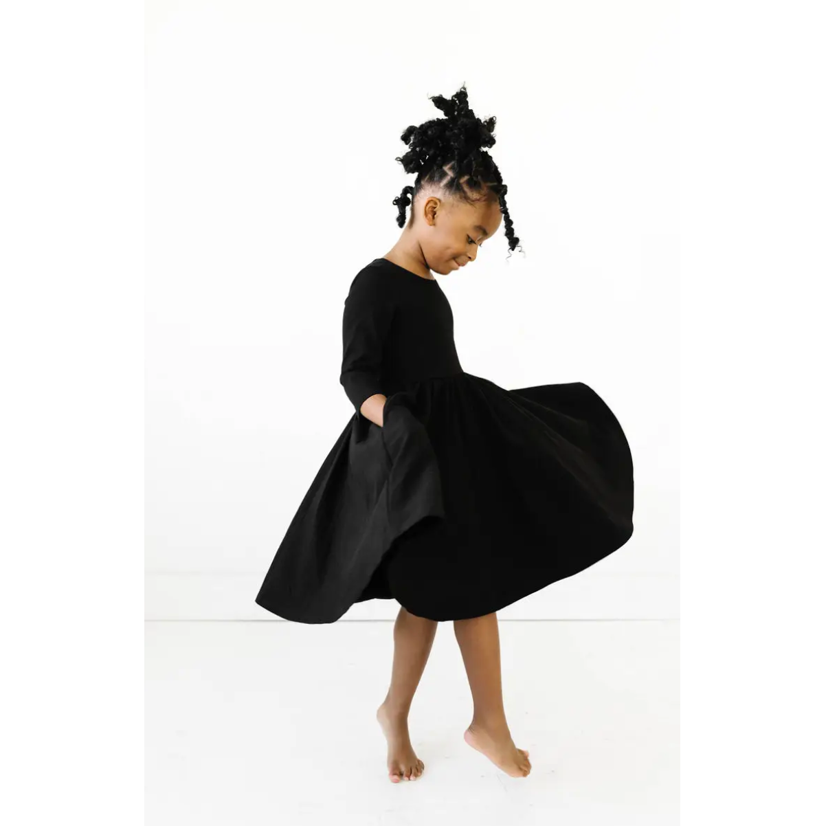Ollie Jay Black Puff Twirl Dress