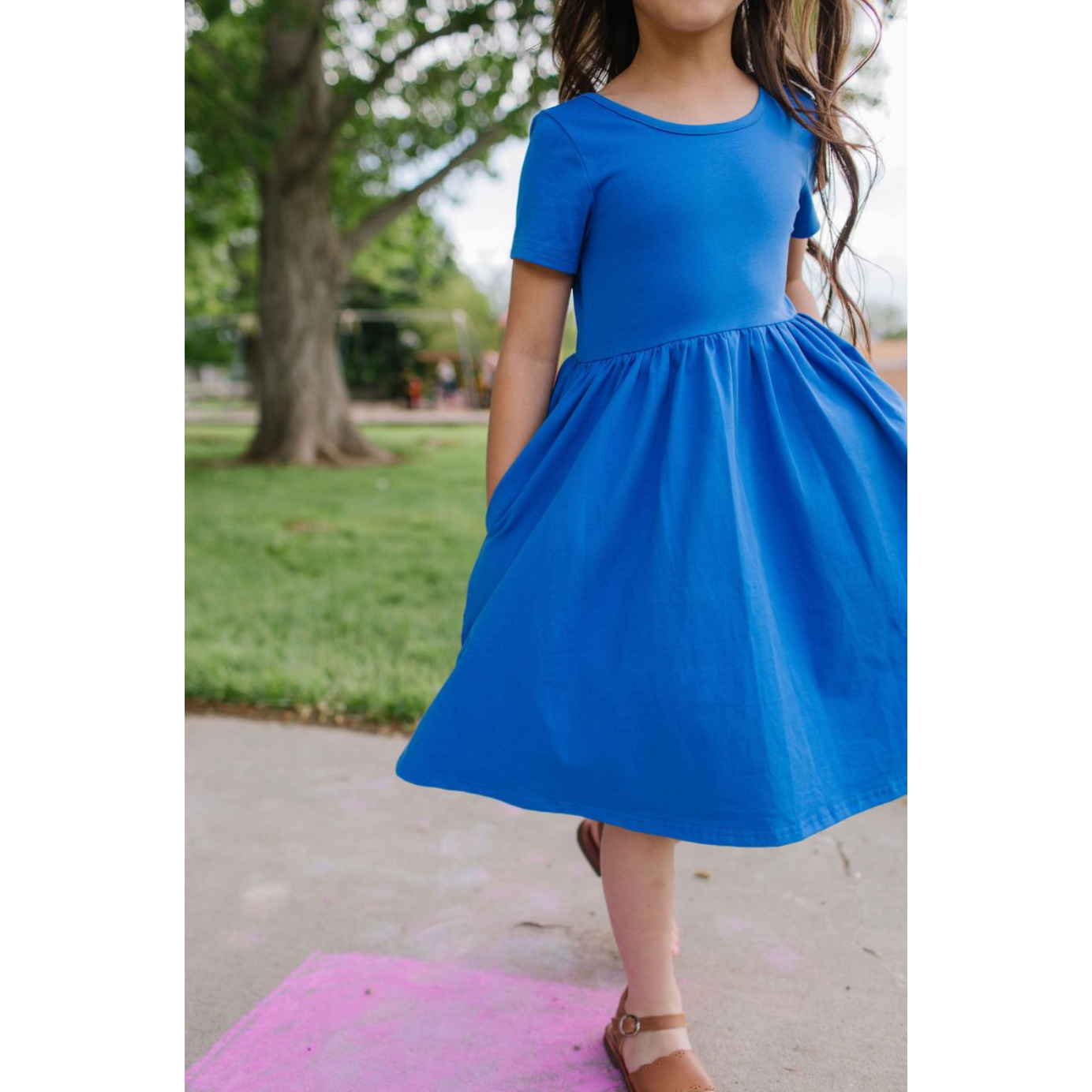 Ollie Jay Day Dress- Deep Sea-Ollie Jay-Little Giant Kidz