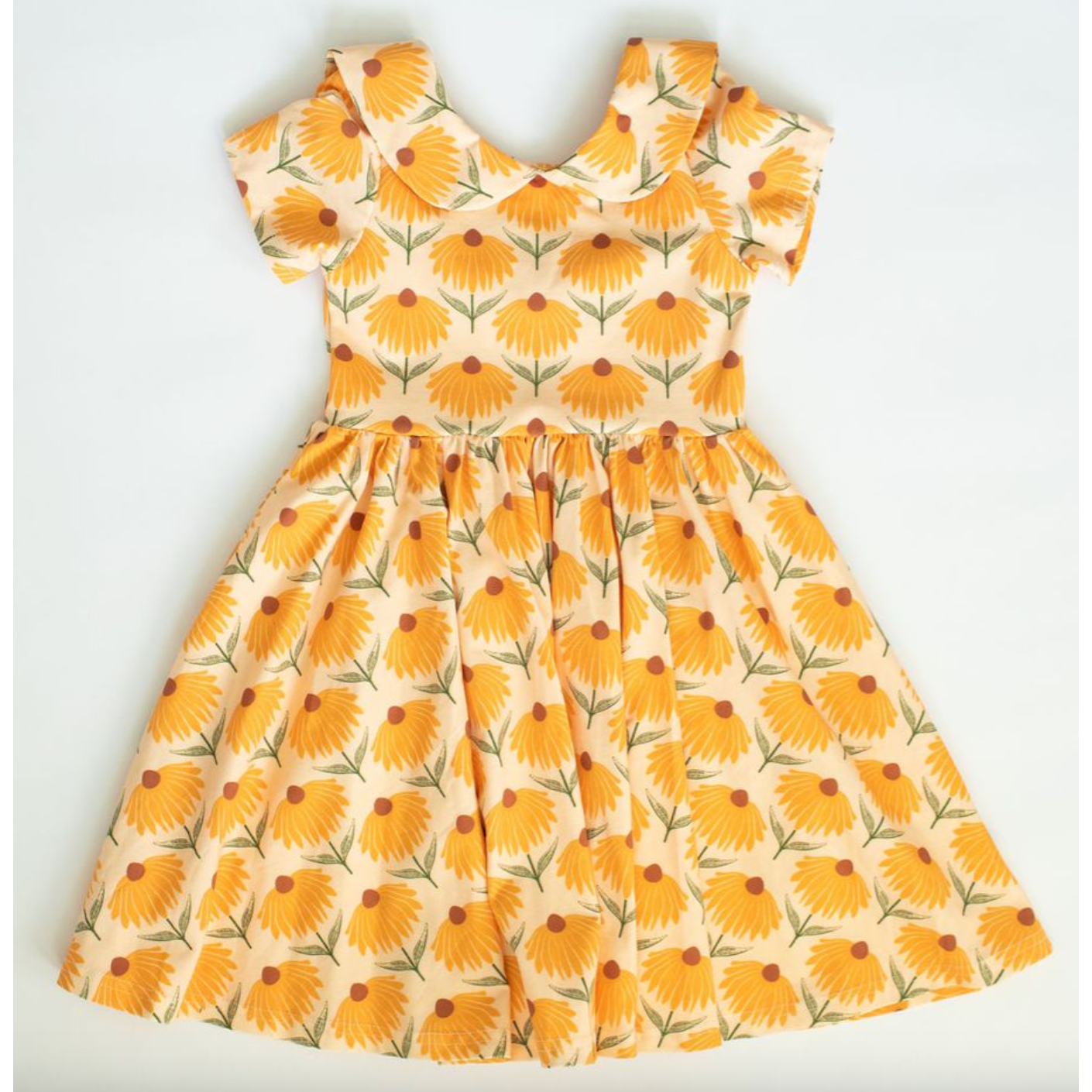 Ollie Jay Elizabeth Dress- Sunflower-Ollie Jay-Little Giant Kidz
