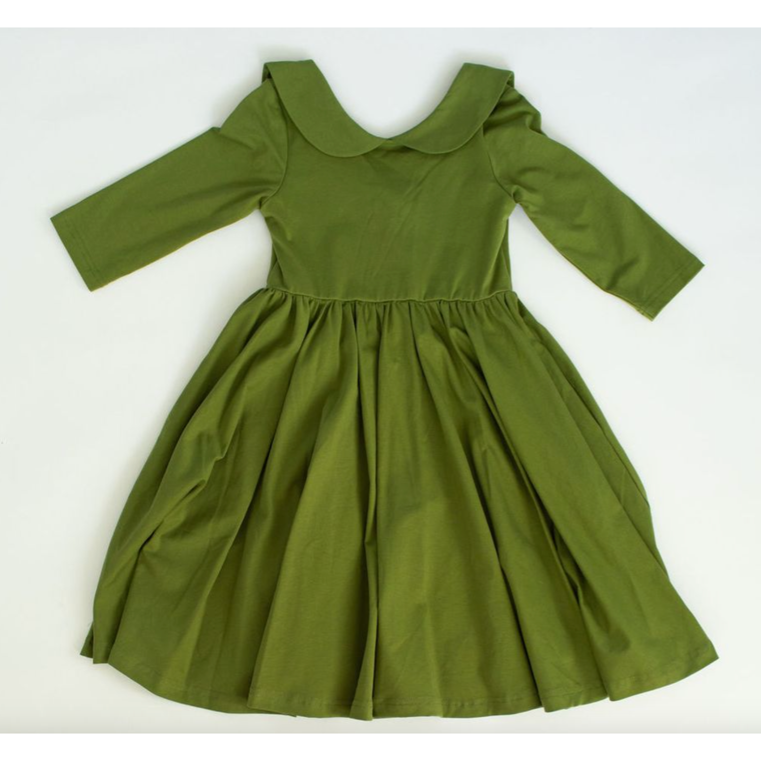 Ollie Jay Rubina Dress- Moss Green-Ollie Jay-Little Giant Kidz