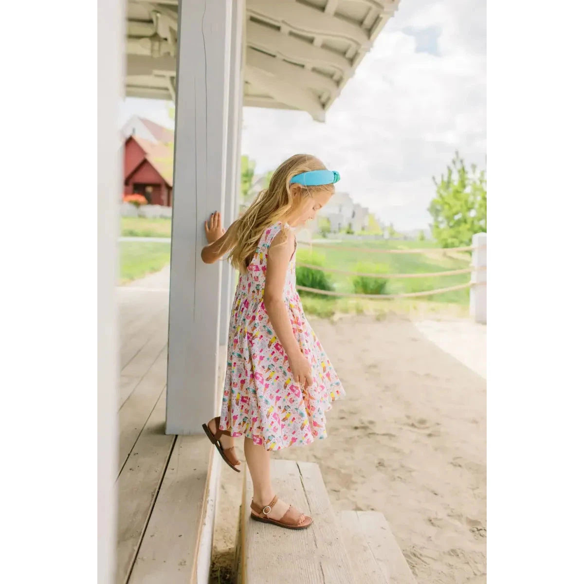 Ollie Jay Tank Dress- Ice Cream Truck-Ollie Jay-Little Giant Kidz