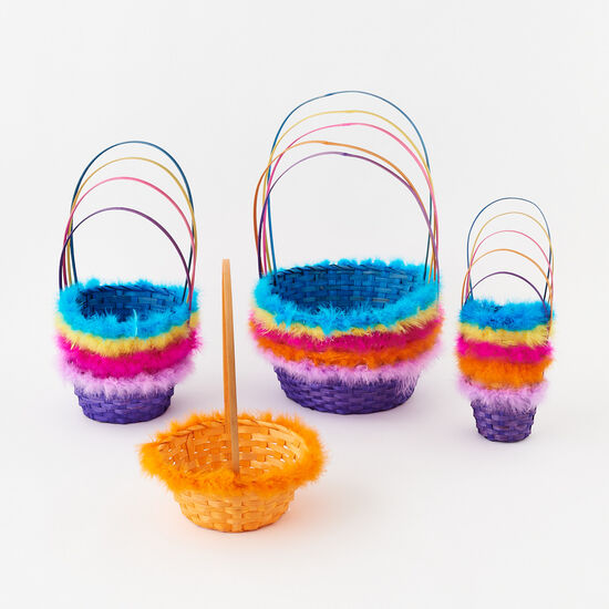 One Hundred 80 Degrees Colorful Bamboo Baskets-ONE HUNDRED 80 DEGREES-Little Giant Kidz