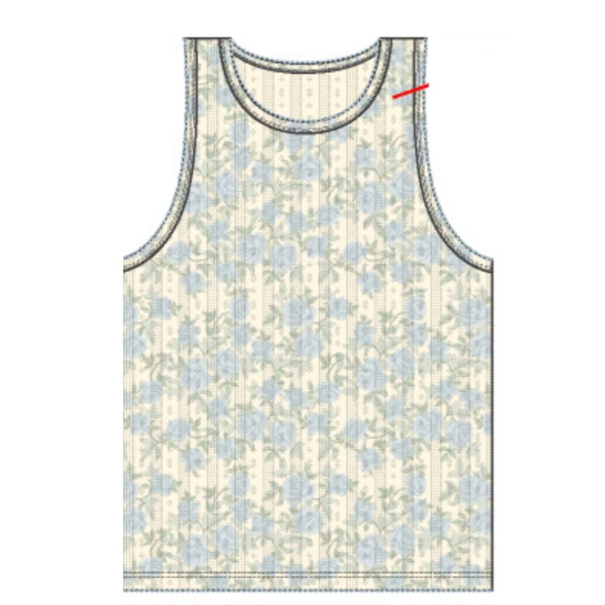 Paper Flower Floral Print Tank Top- Afterglow-Paper Flower-Little Giant Kidz