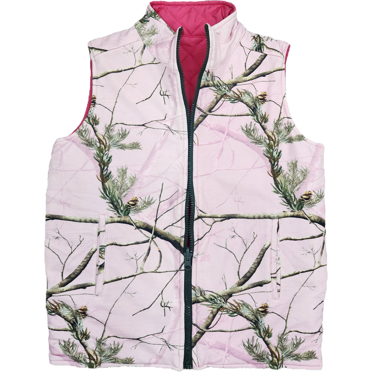 Pedal Kidswear Reversible Camo Vest-Pink-Pedal Kidswear-Little Giant Kidz