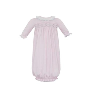 Petit Bebe Ellie - Solid Pink Knit Girl'S Sac Long Sleeve-PETIT BEBE-Little Giant Kidz