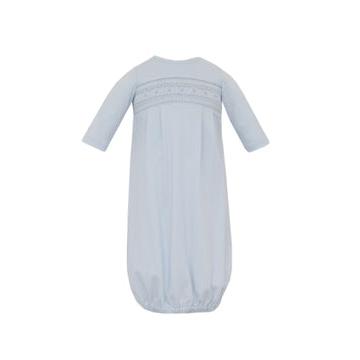 Petit Bebe Oliver - Solid Lt.Blue Knit Boy'S Sac Long Sleeve-PETIT BEBE-Little Giant Kidz