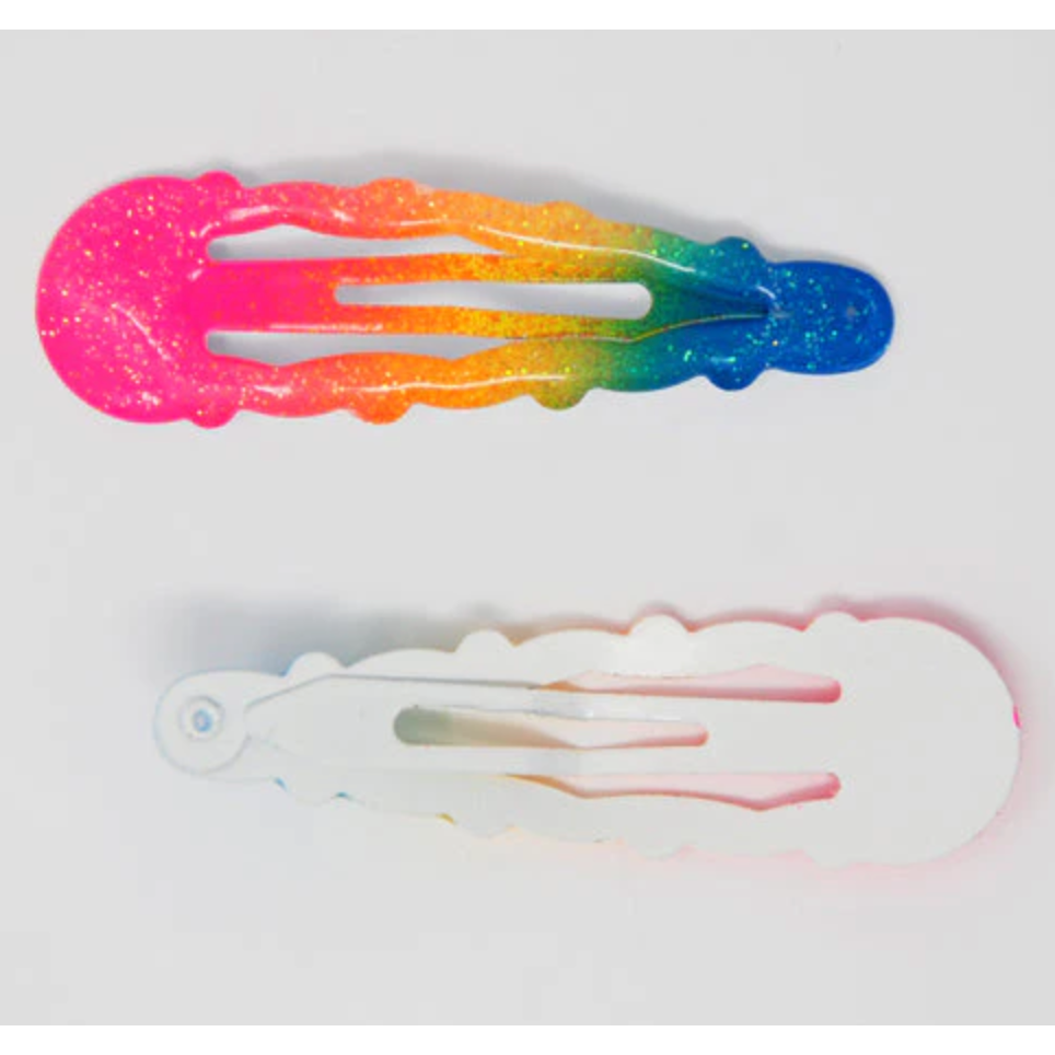 Pink Poppy Rainbow Snap Hairclip-Pink Poppy-Little Giant Kidz