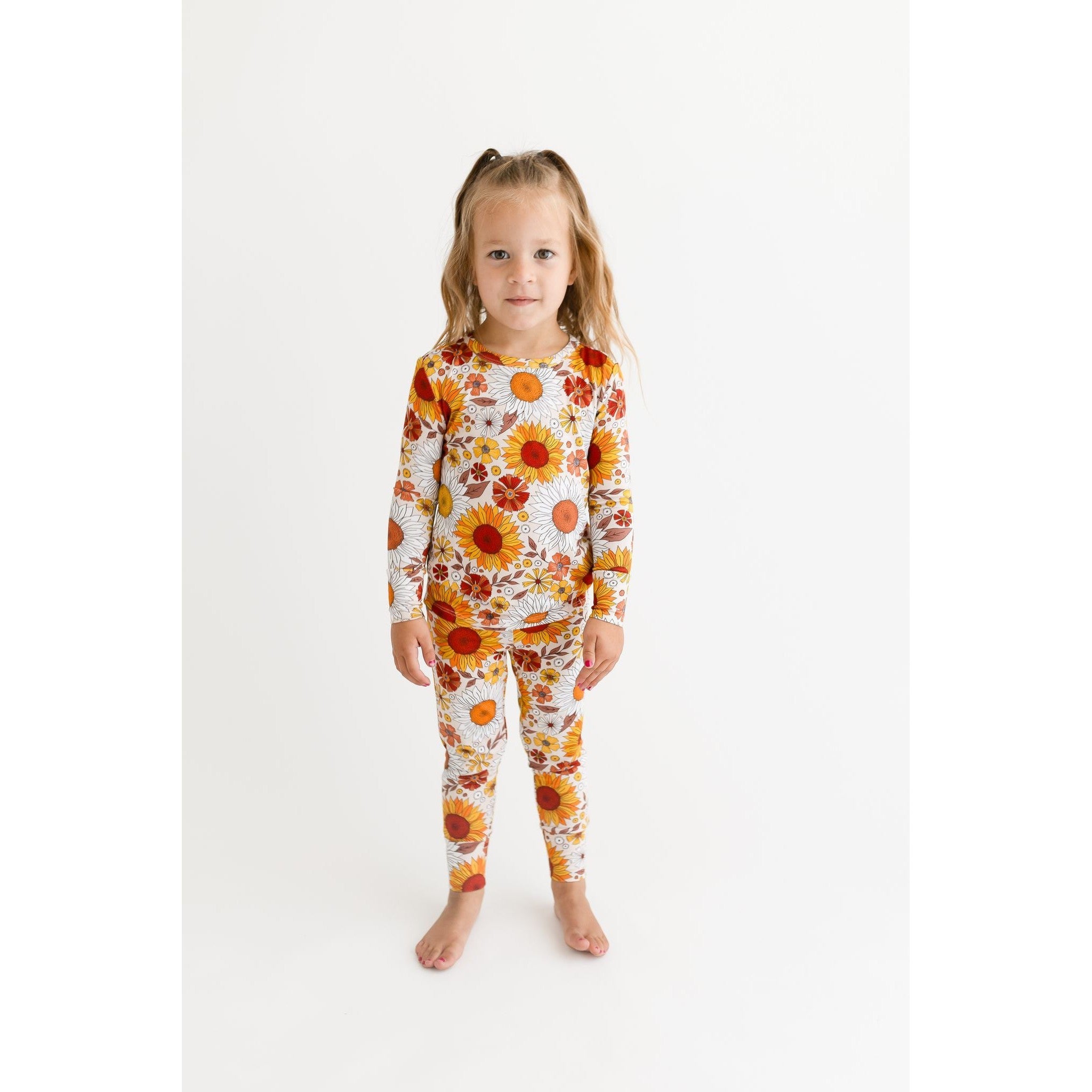 Posh Peanut Goldie Long Sleeve Pajama Set-POSH PEANUT-Little Giant Kidz