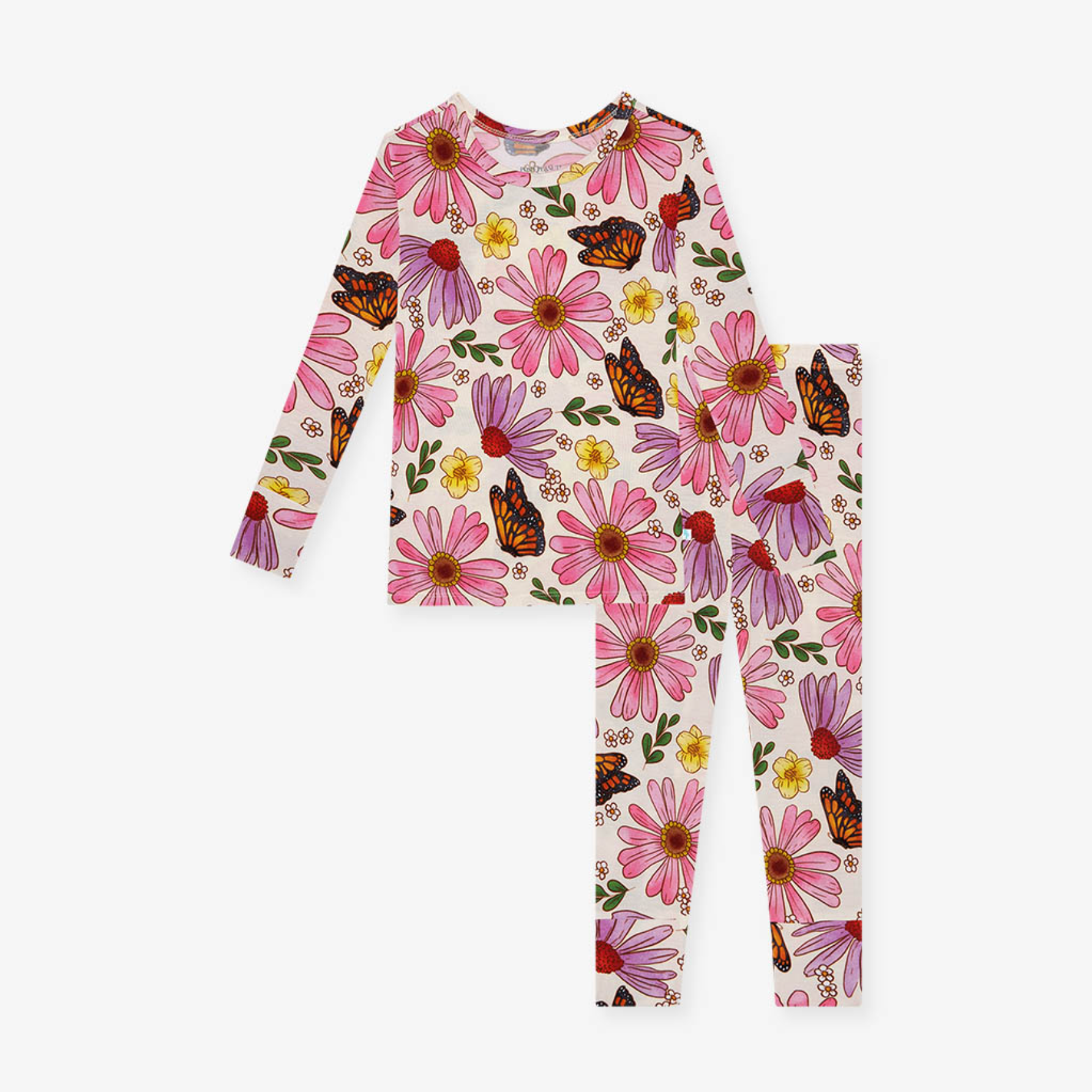 Posh Peanut Kaavia Long Sleeve Basic Pajama Set-Posh Peanut-Little Giant Kidz