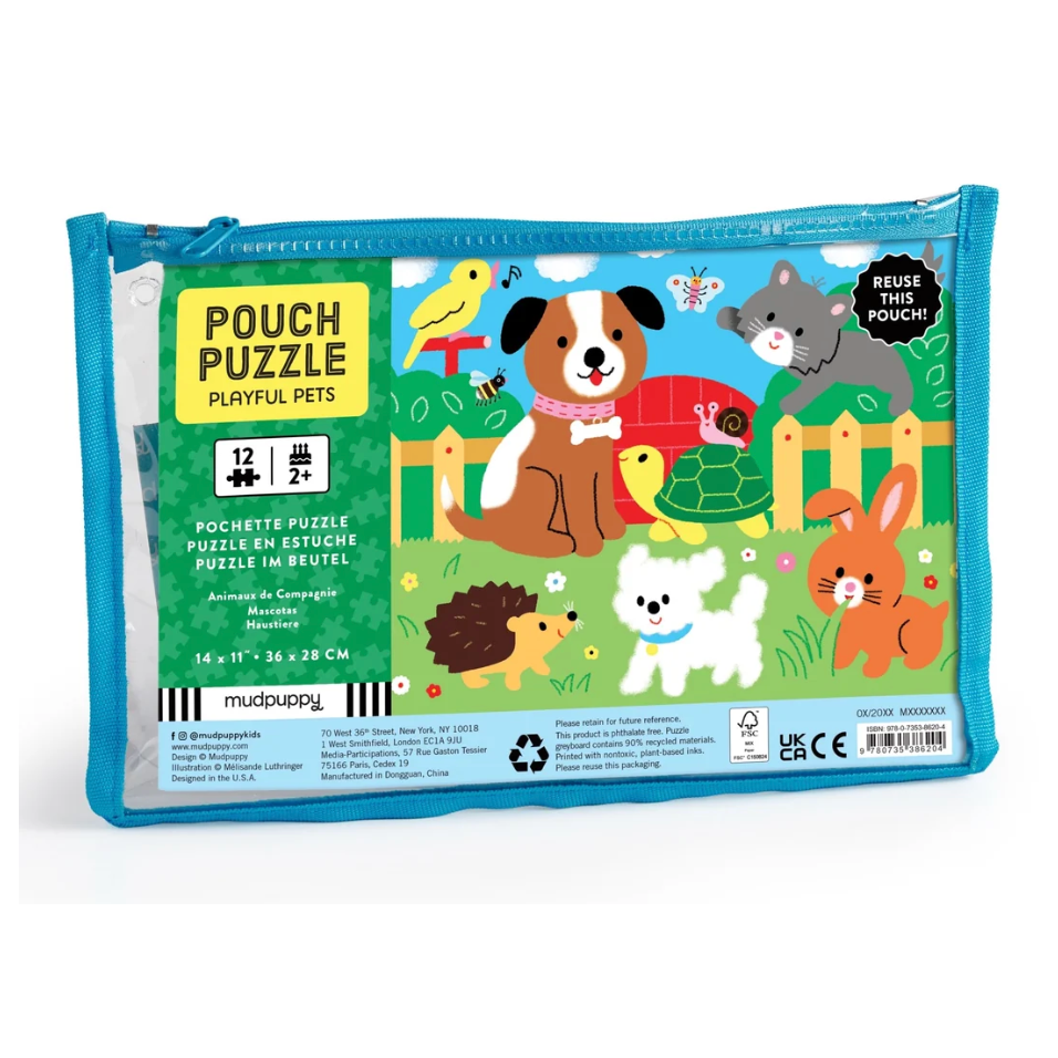 Pouch Puzzle - Playful Pets-MUDPUPPY-Little Giant Kidz