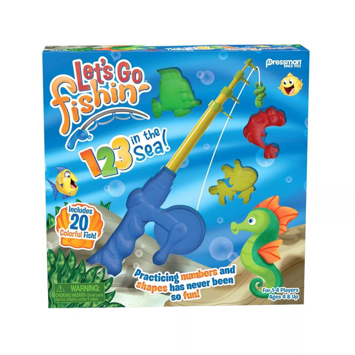 Pressman Let's Go Fishin' 123 in the Sea Game-GOLIATH-Little Giant Kidz