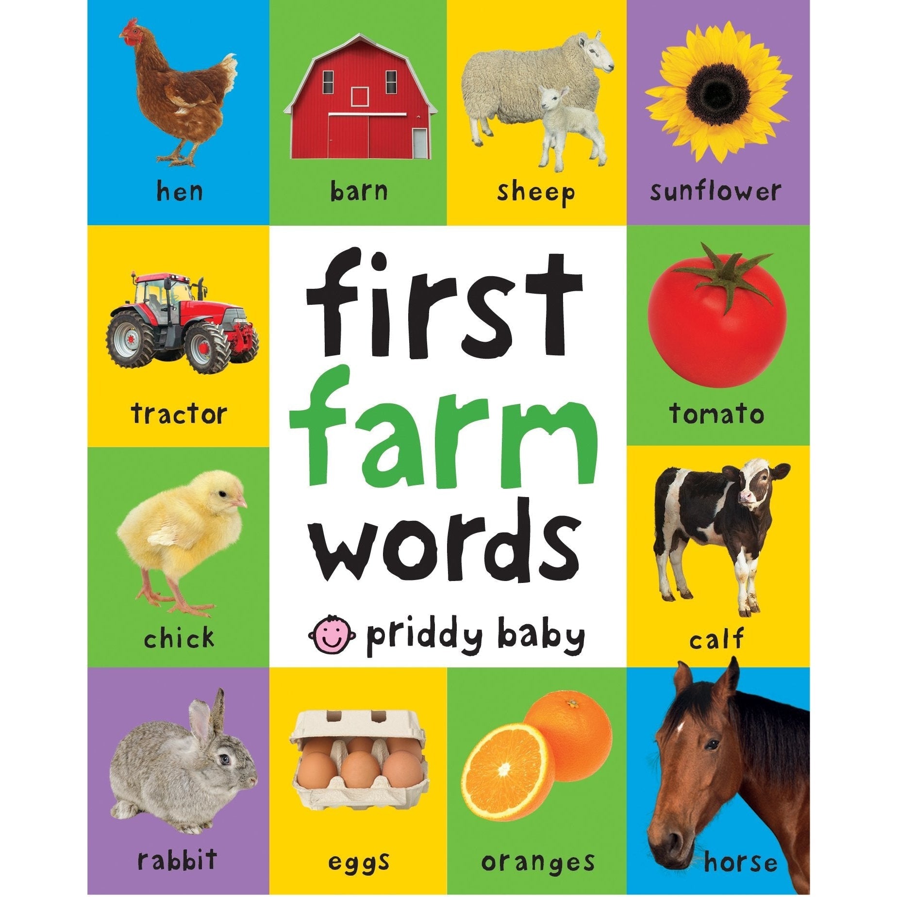 Priddy Books: First 100 Farm Words (Padded Board Book)-MACMILLAN PUBLISHERS-Little Giant Kidz