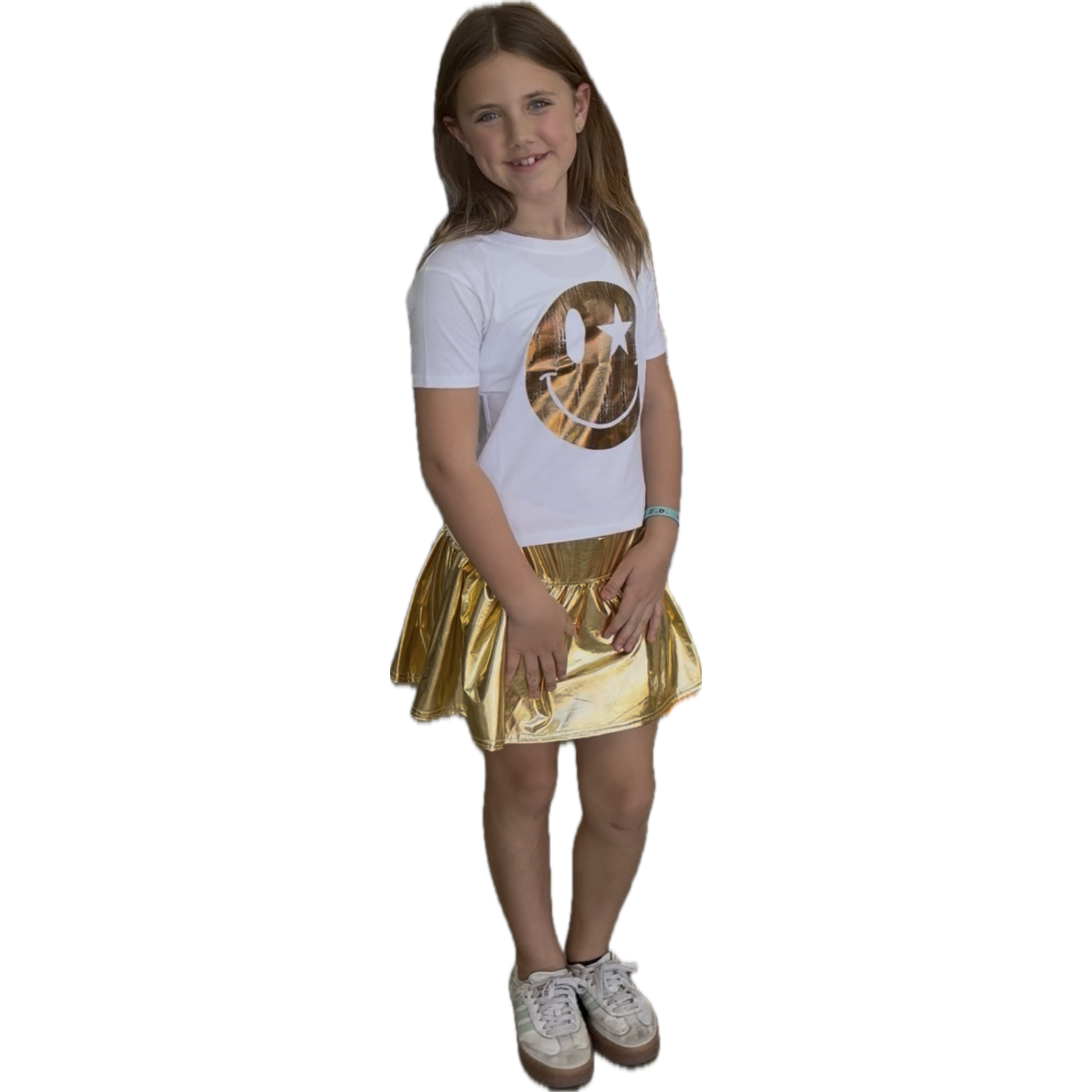 Prince Peter Foil Happy Face Tee-Prince Peter-Little Giant Kidz