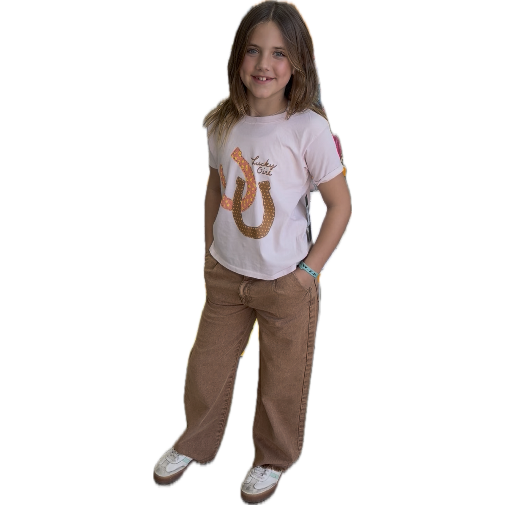 Prince Peter Foil Lucky Girl Tee-Prince Peter-Little Giant Kidz
