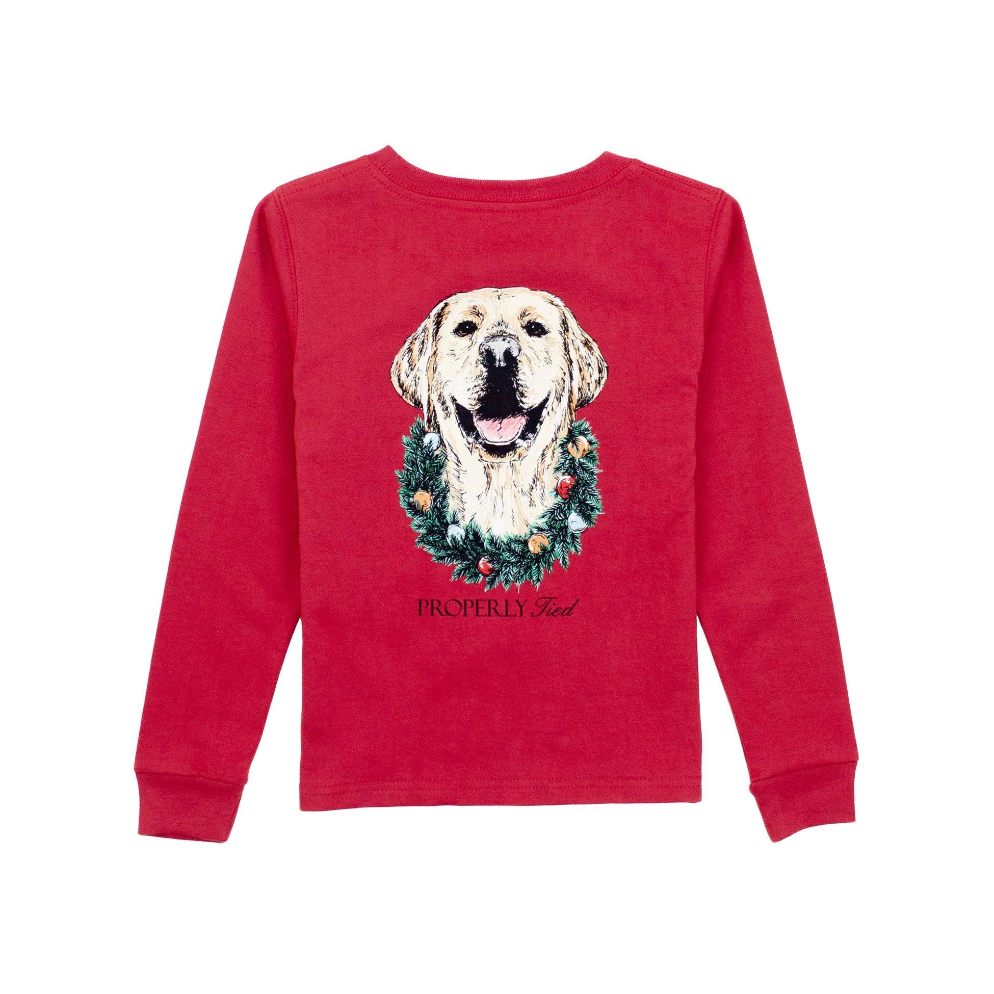 Properly Tied Boys Christmas Long Sleeve- The Paws-Properly Tied-Little Giant Kidz