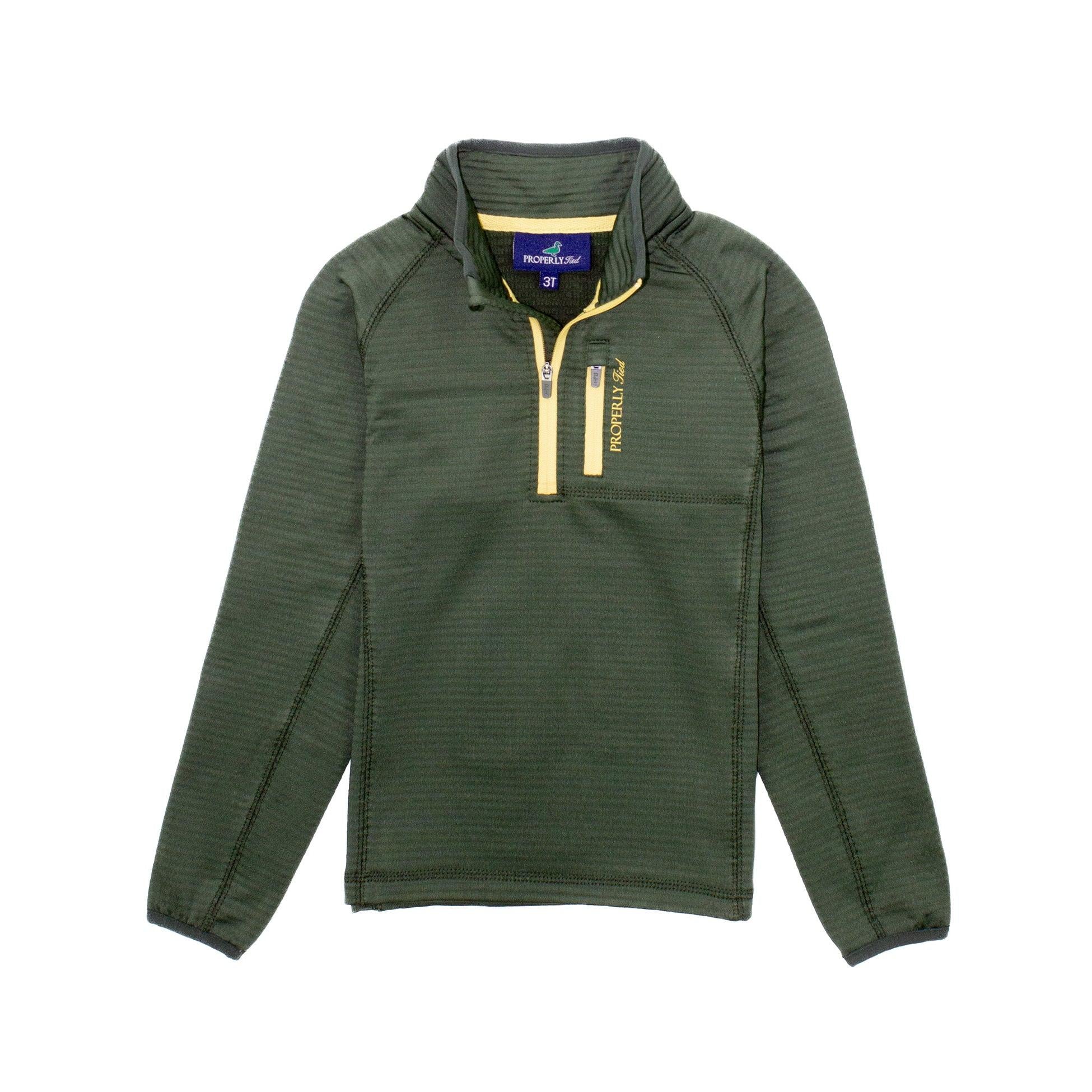 Properly Tied Boys Fairhope Pullover- Forest-Properly Tied-Little Giant Kidz