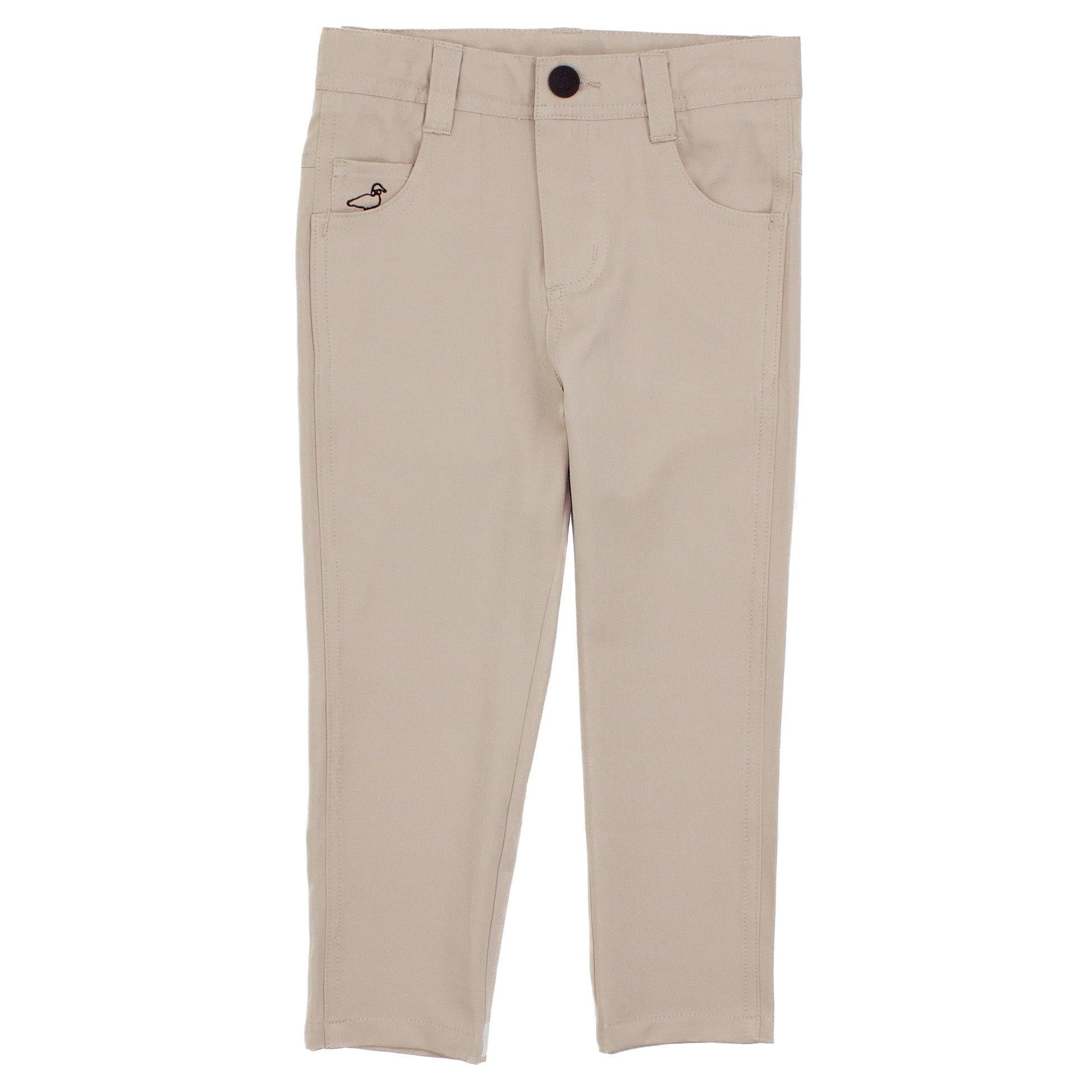 Properly Tied Boys Fairway Performance Pants- Khaki-Properly Tied-Little Giant Kidz