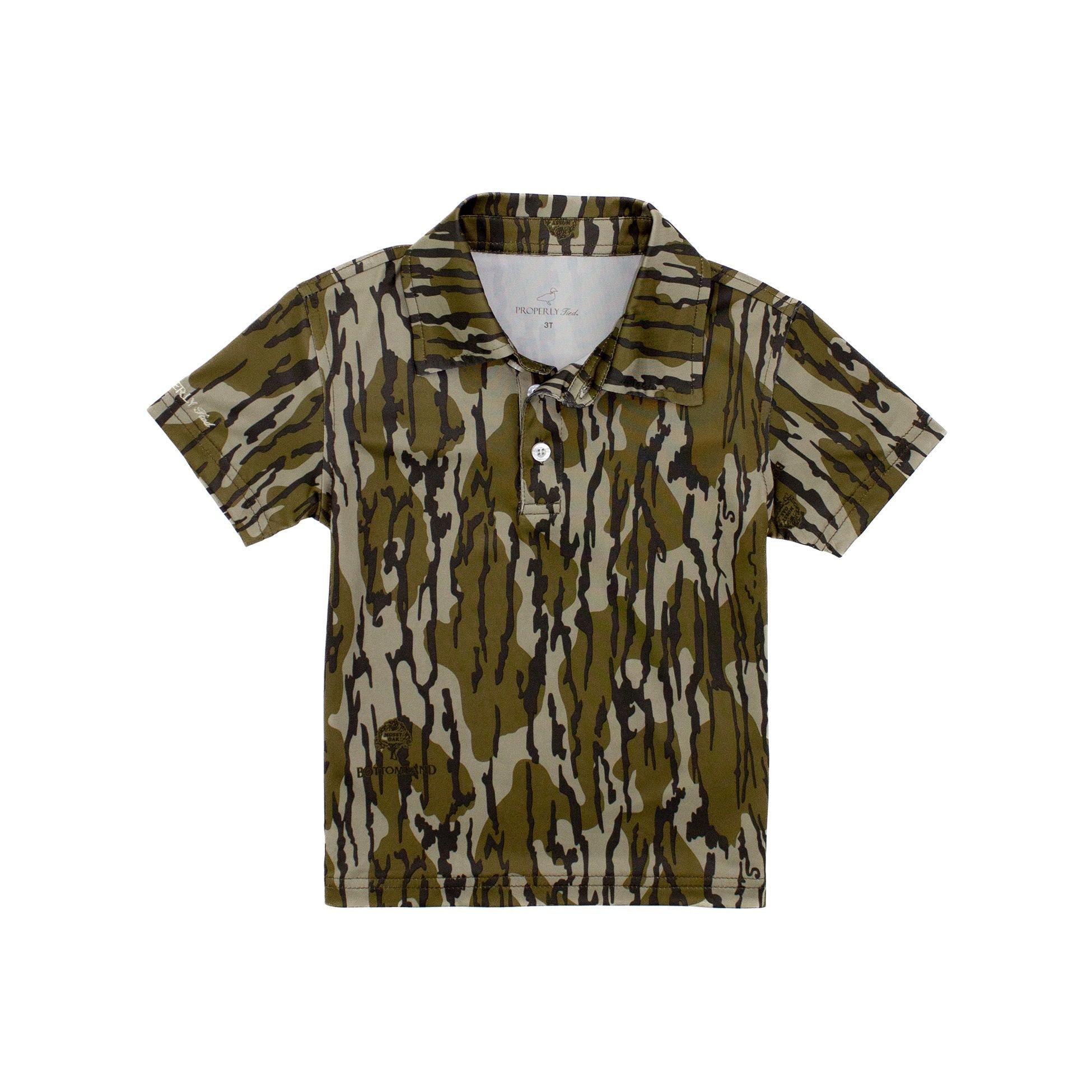 Properly Tied Boys Inlet Polo- Mossy Oak-Properly Tied-Little Giant Kidz