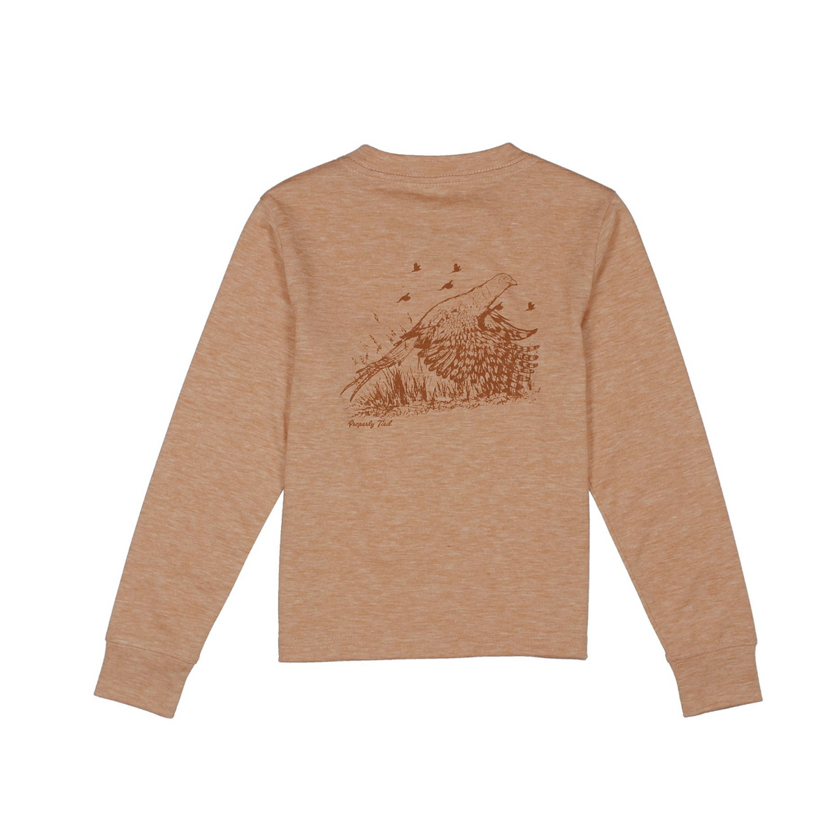Properly Tied Boys Portland Pocket Tee Long Sleeve- Ember-Properly Tied-Little Giant Kidz