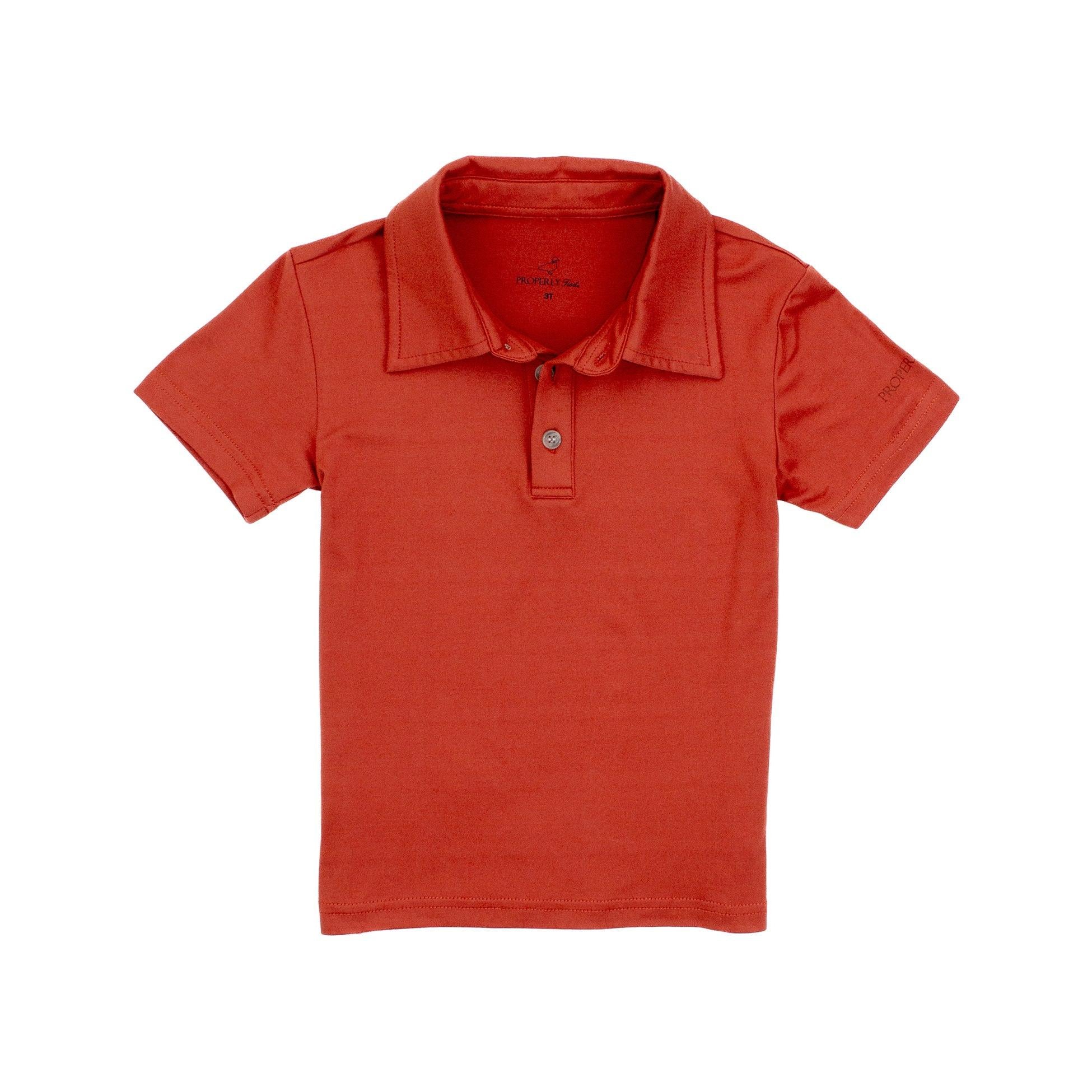 Properly Tied Boys Ravine Polo- Sienna-Properly Tied-Little Giant Kidz