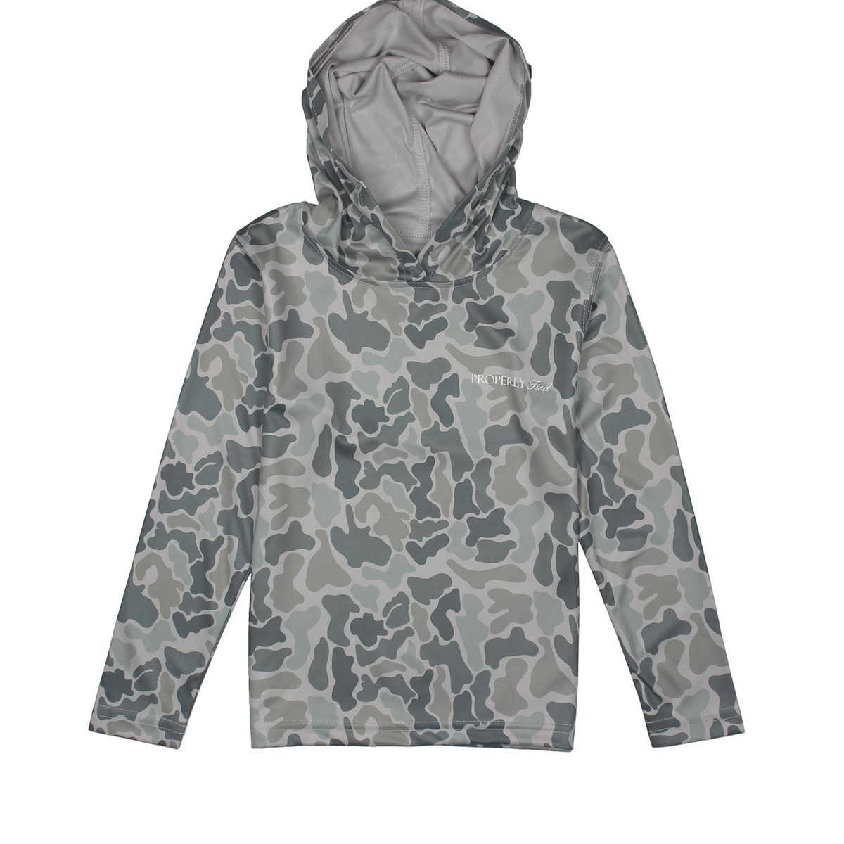 Properly Tied Boys Sportsman Performance Hoodie- Polar Camo-Properly Tied-Little Giant Kidz