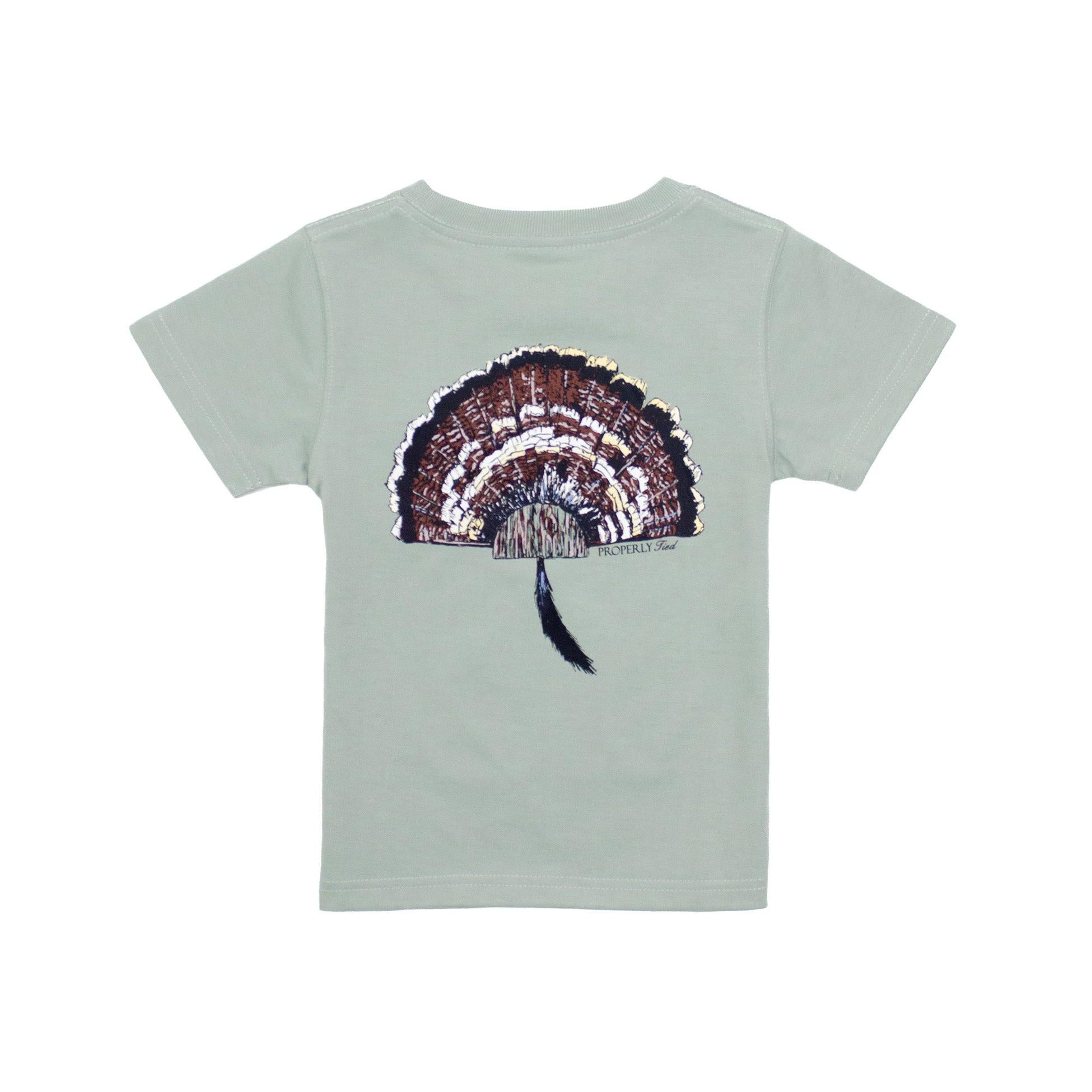 Properly Tied Boys Turkey Mount Short Sleeve Shirt- Chrome Grey-Properly Tied-Little Giant Kidz