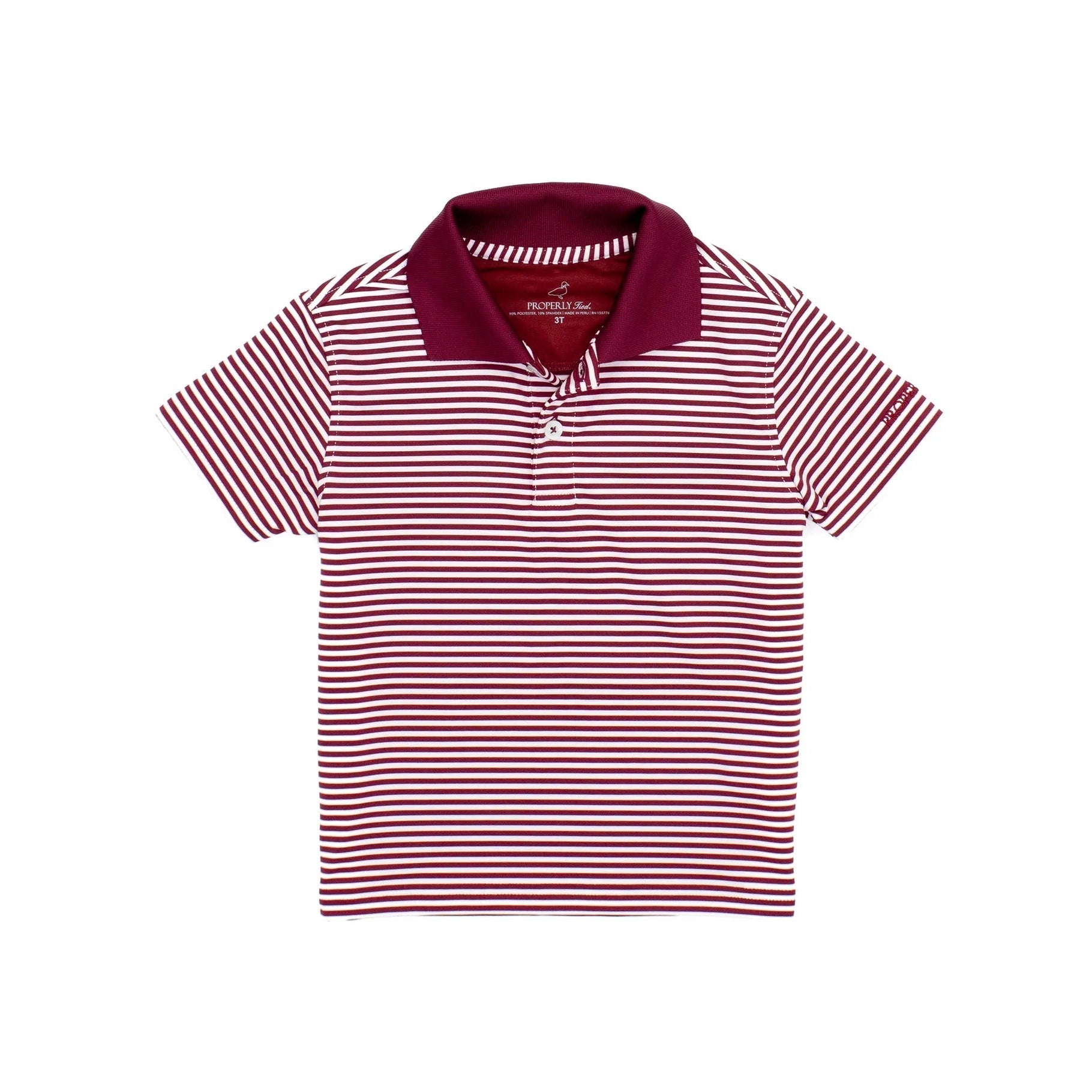 Properly Tied Dallas Polo Maroon-Properly Tied-Little Giant Kidz